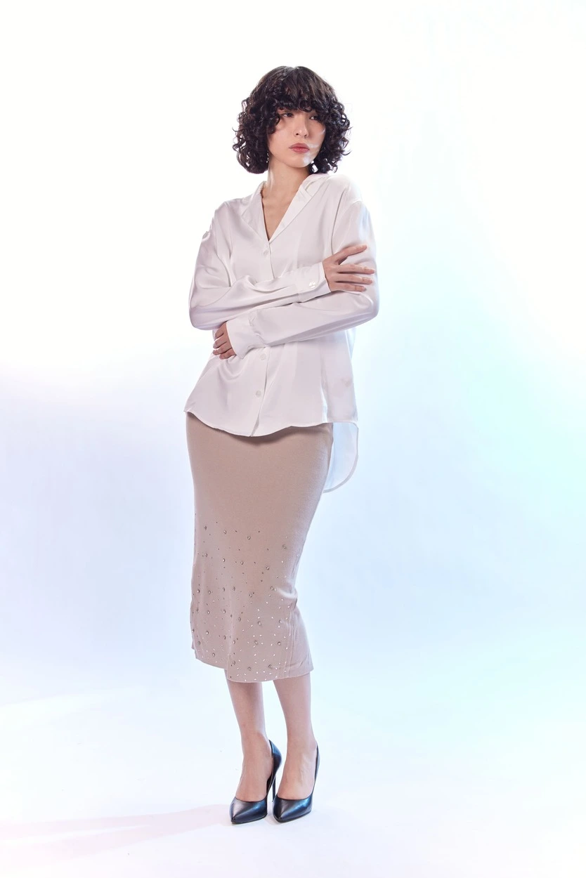 Юбка бежевый для женщин 44190-15 52