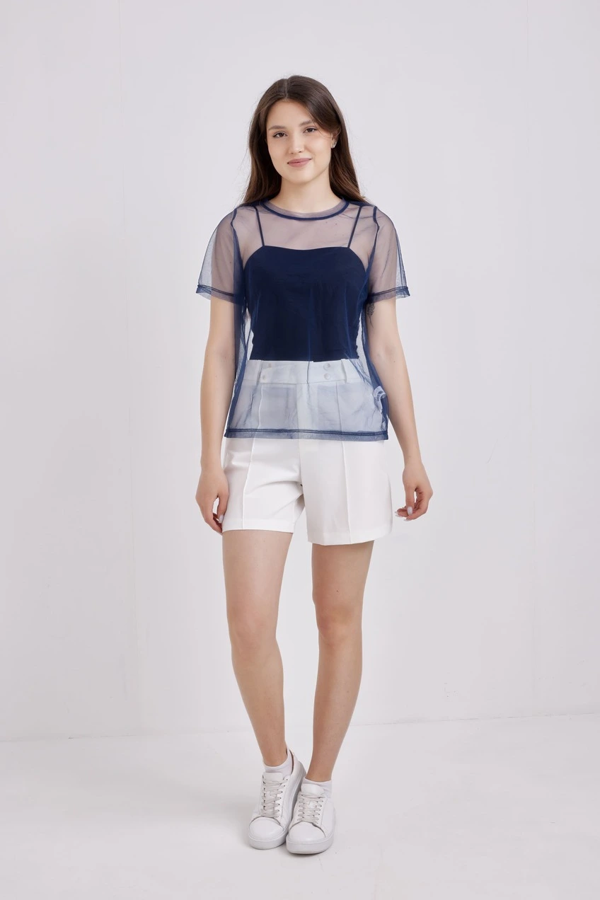 Футболка синий для женщин 41223-65 67