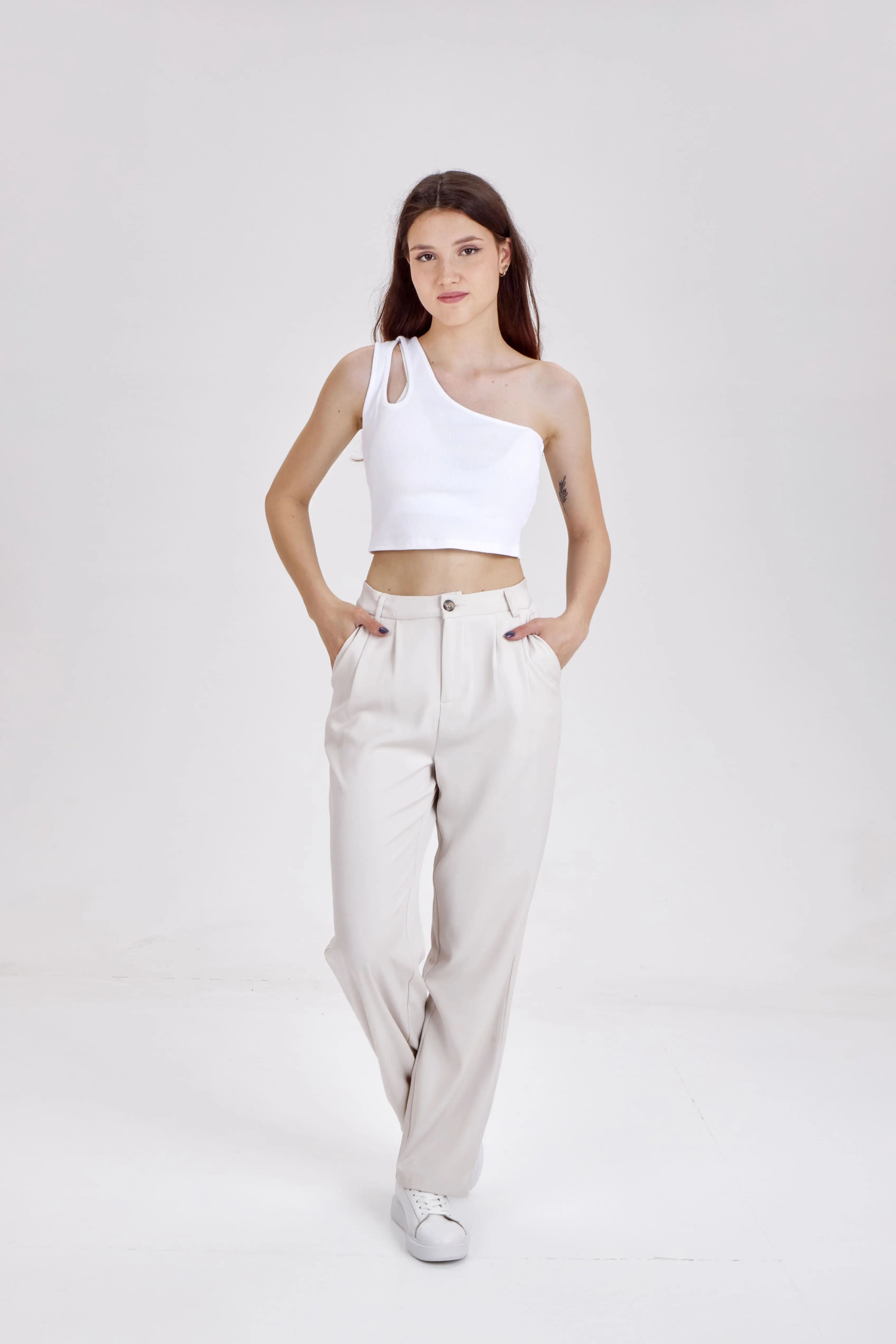 Топ белый для женщин 153/151/37242-4 46