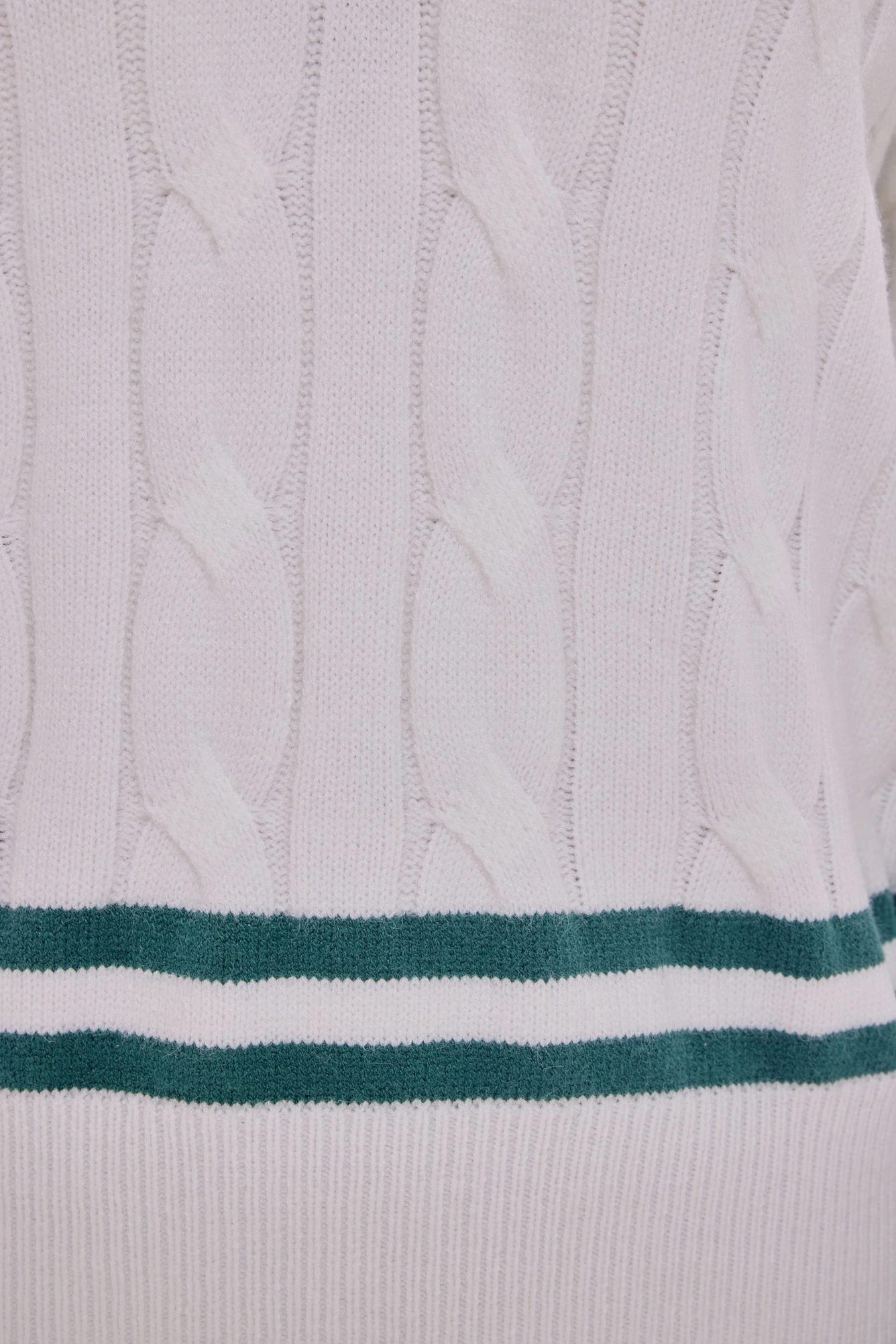 Джемпер зелено-белый для женщин 40105-210 60