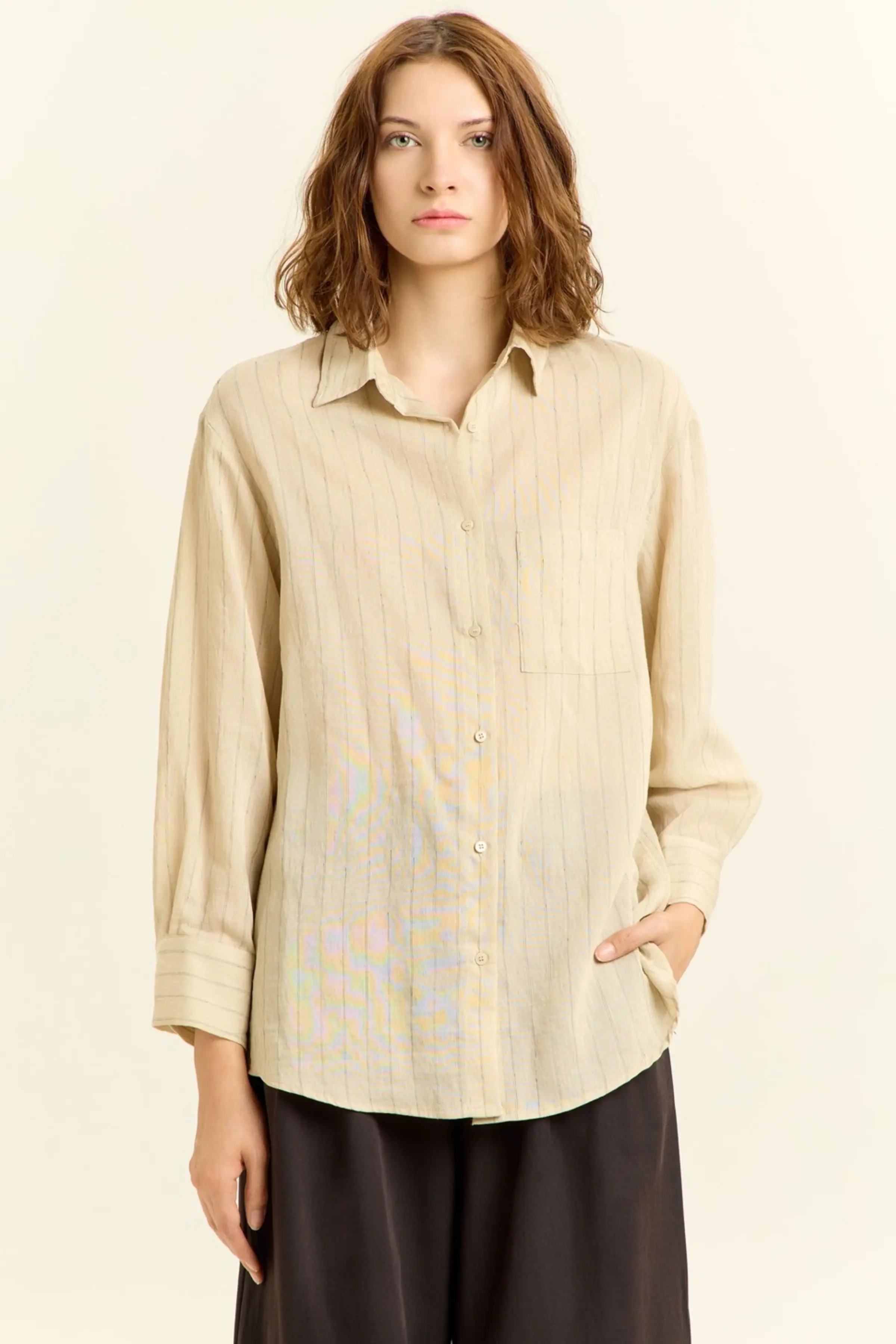 Рубашка бежевый для женщин 45100-15 66