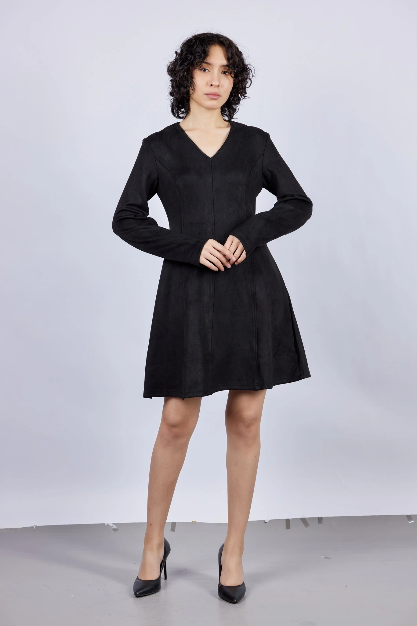 Платье черный для женщин 43203-1 54