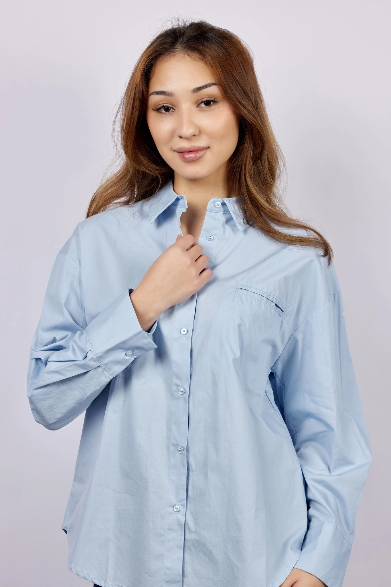 Рубашка голубой для женщин 43145-10 66