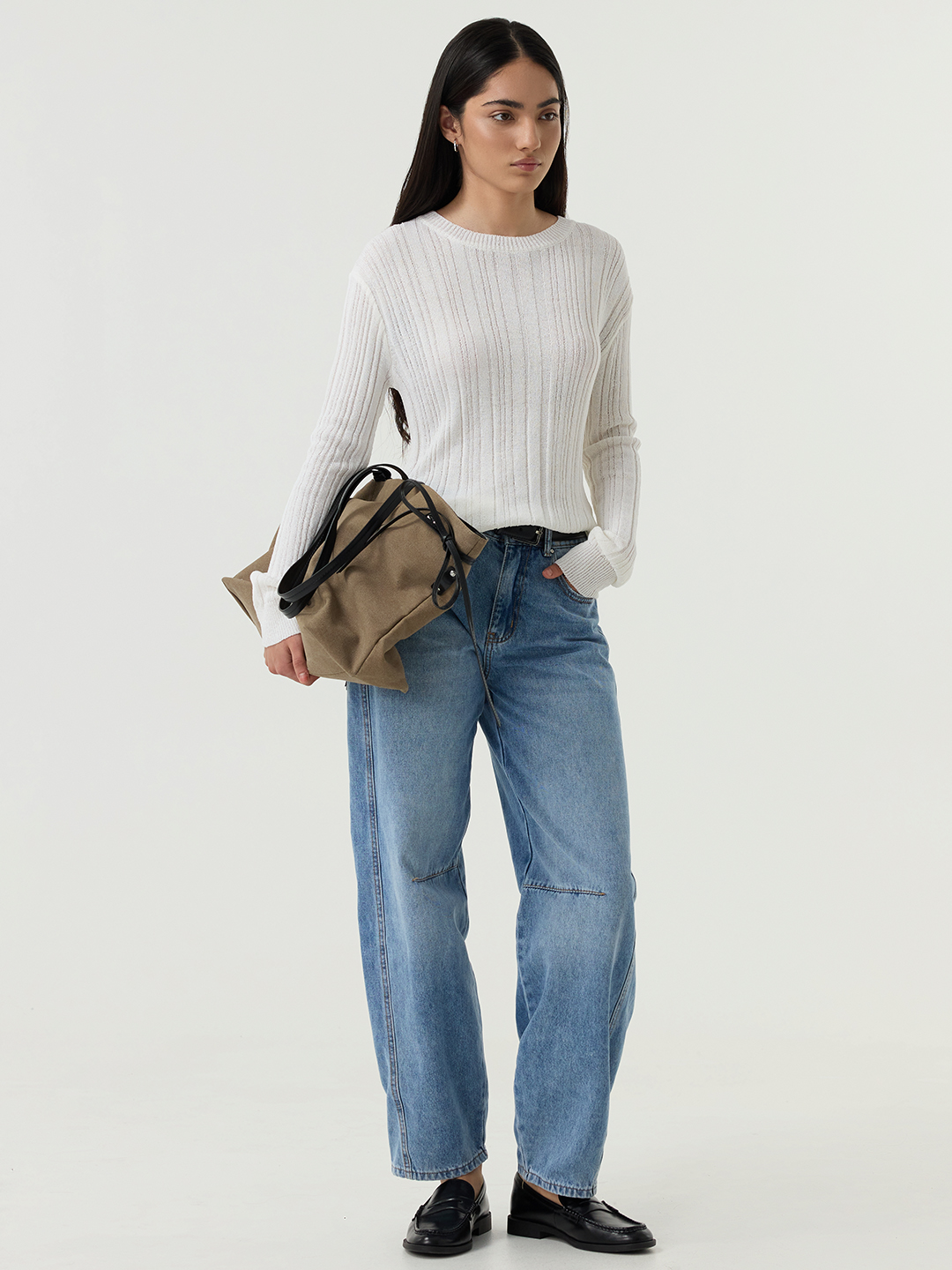 Джемпер белый для женщин 48126-4 60