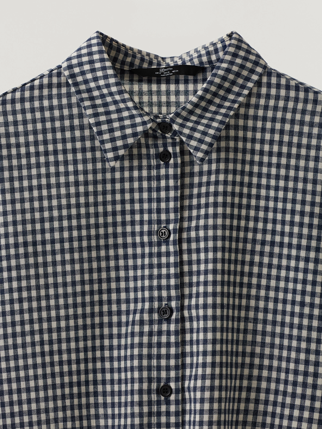 Рубашка бело-синяя клетка для женщин 48256-103 66