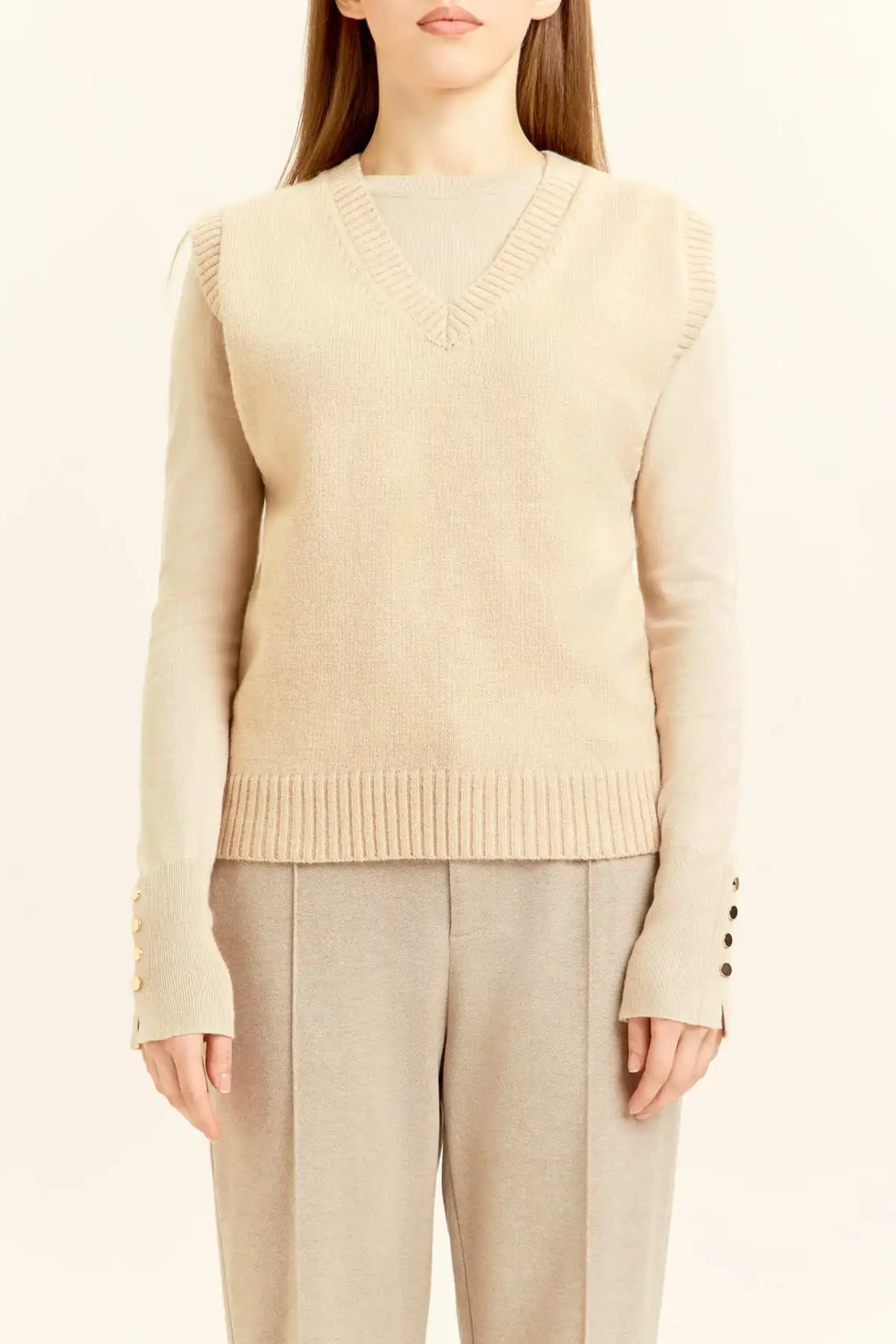 Жилетка айвори для женщин 47145-234 68