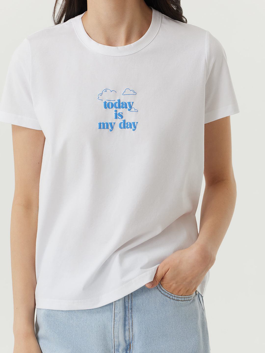 Футболка белый для женщин 48245-4 67