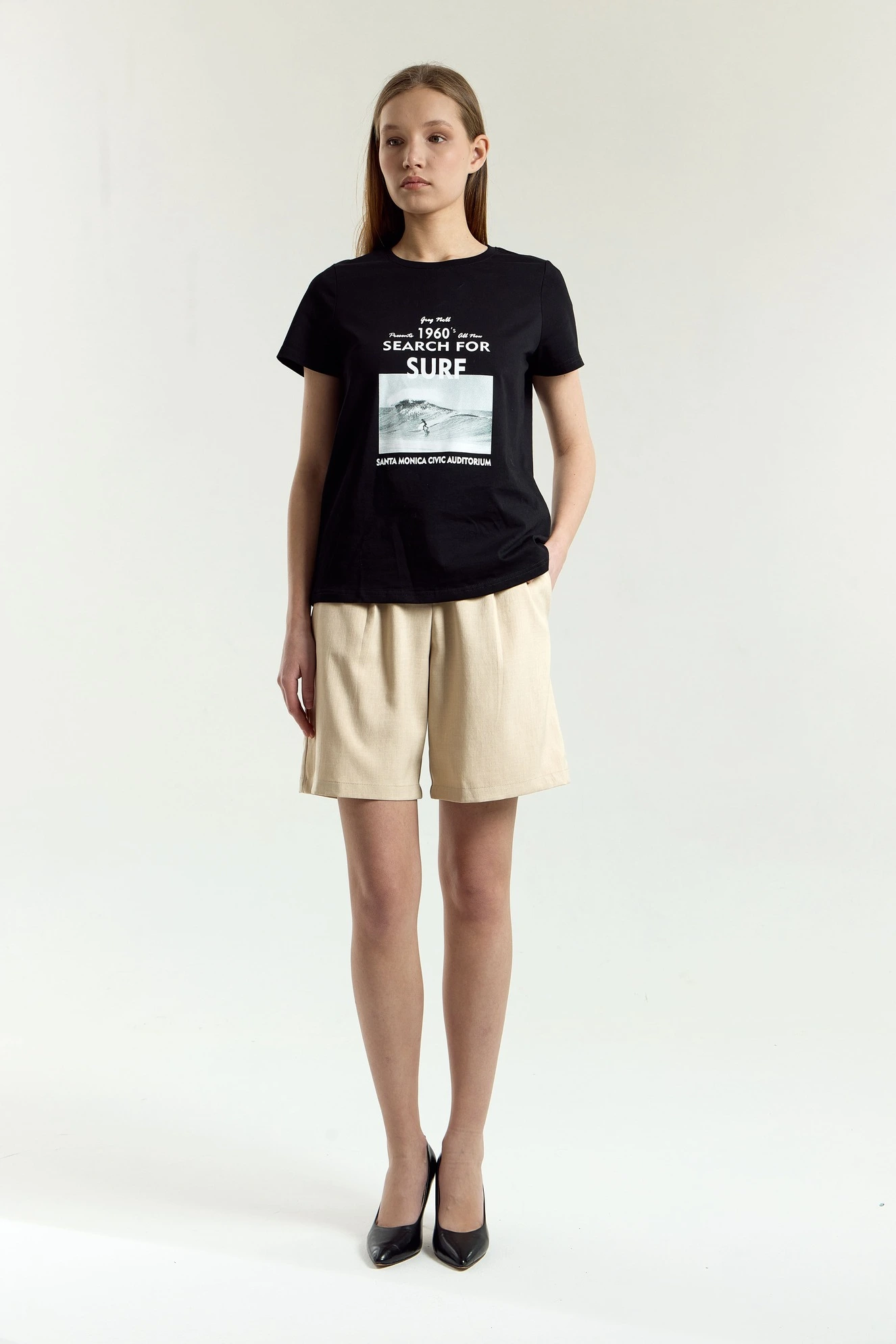 Шорты бежевый для женщин 45118-15 57