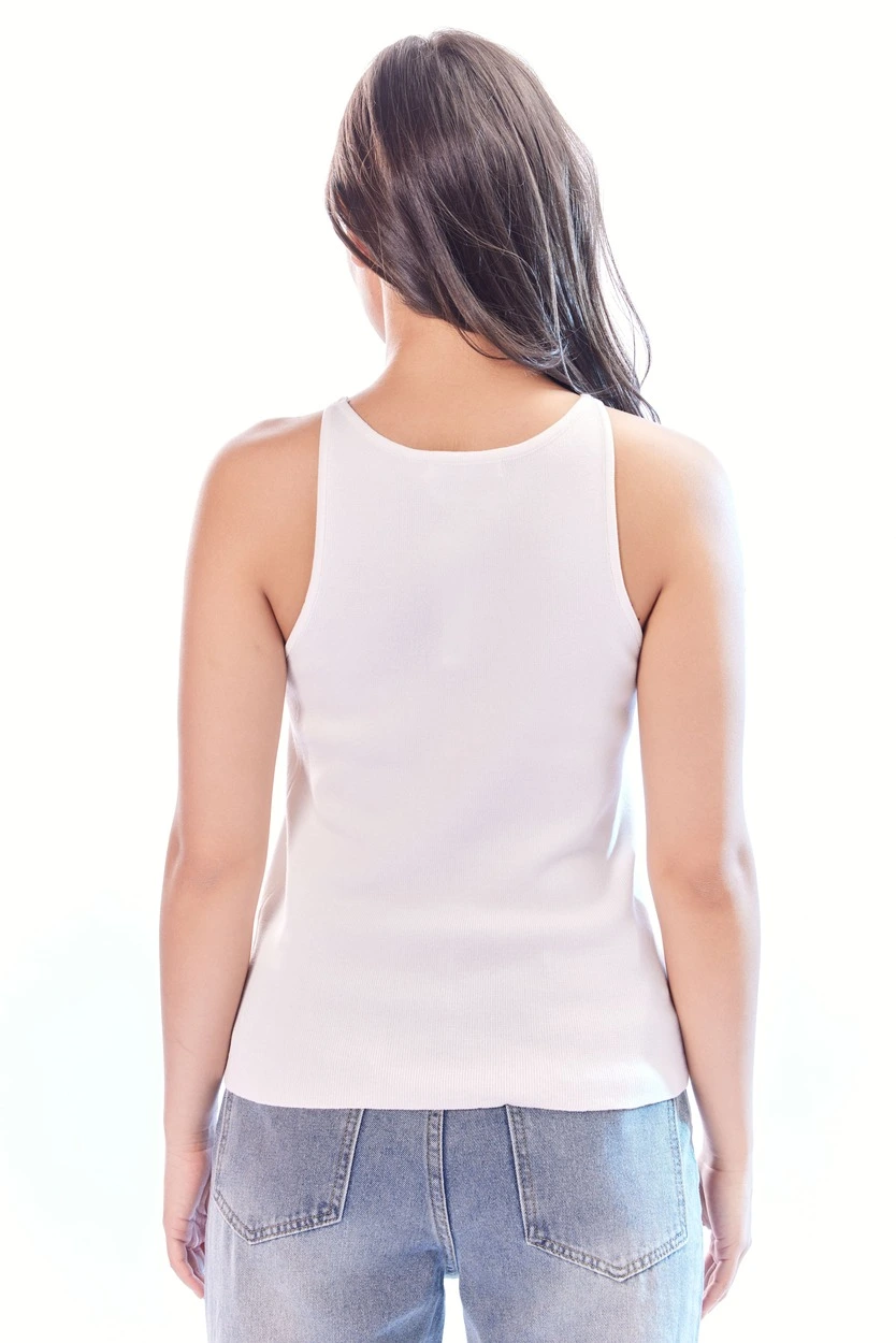 Топ белый для женщин 44114-4 46