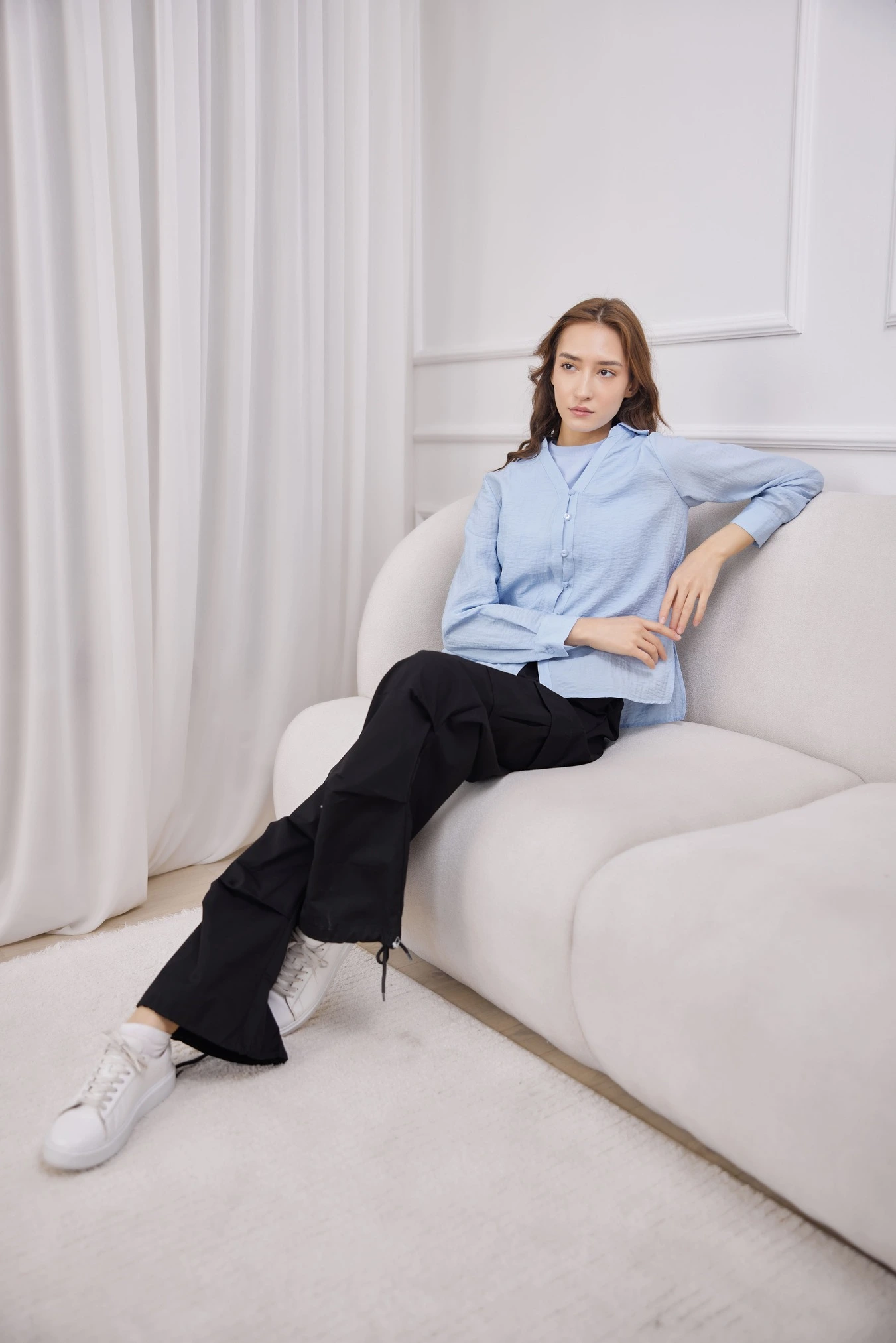 Блузка голубой для женщин 41266-10 28