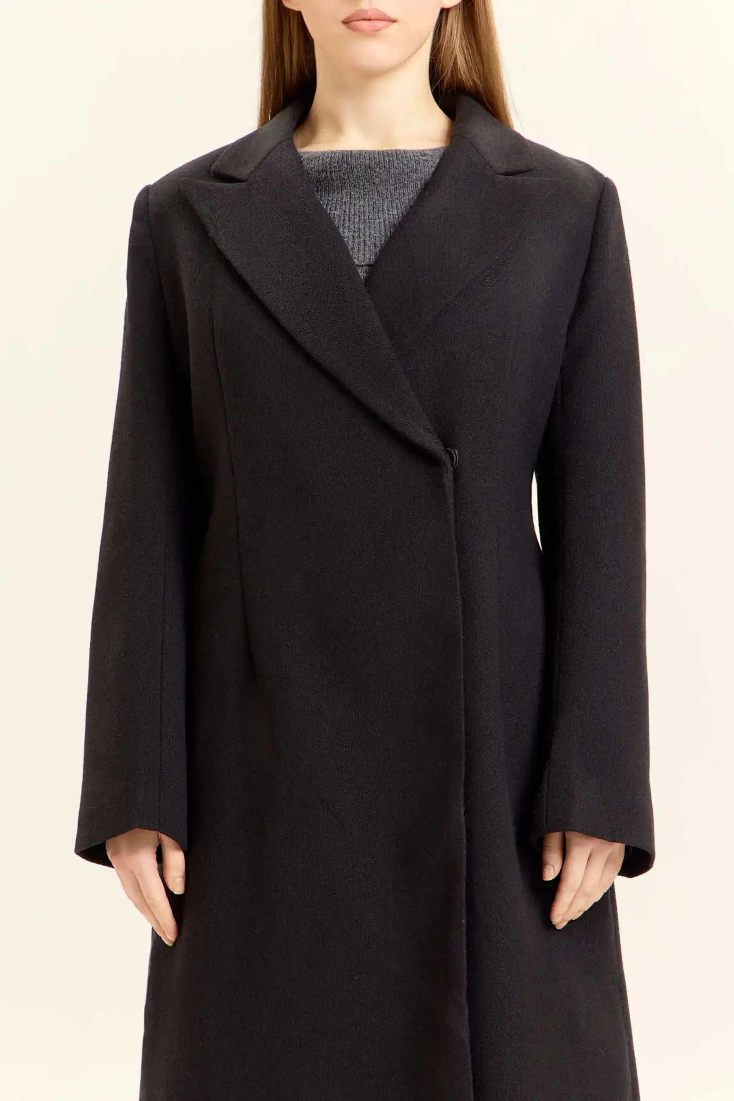 Пальто черный для женщин 47106-1 53