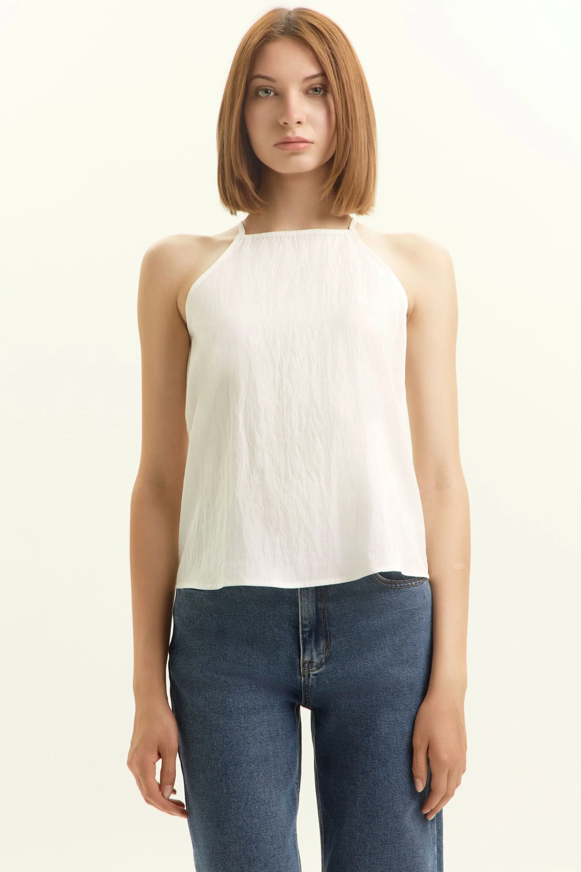 Топ белый для женщин 45135-4 46