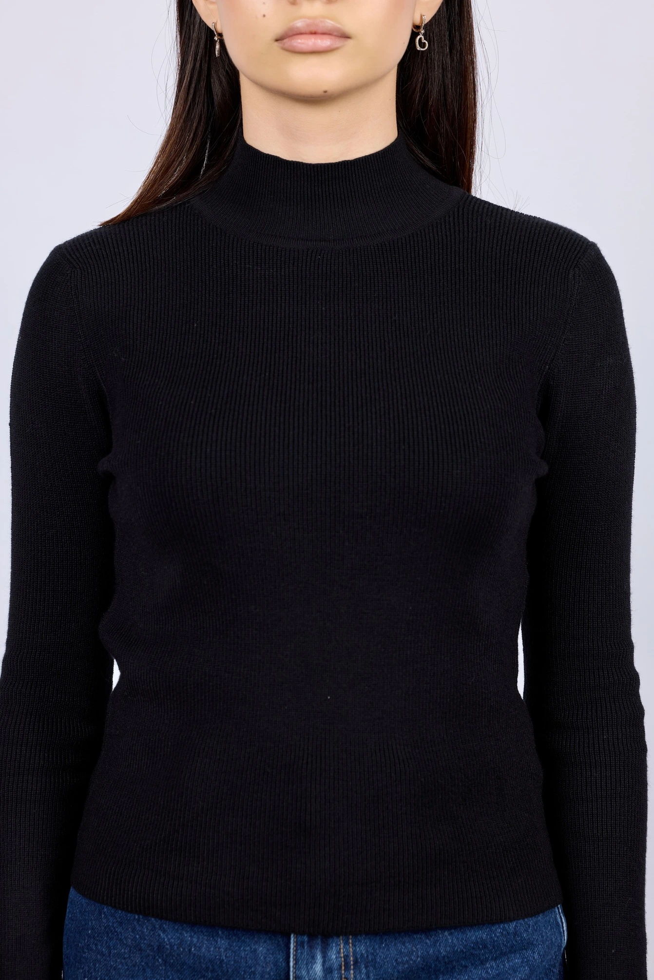 Джемпер черный для женщин 43167-1 60