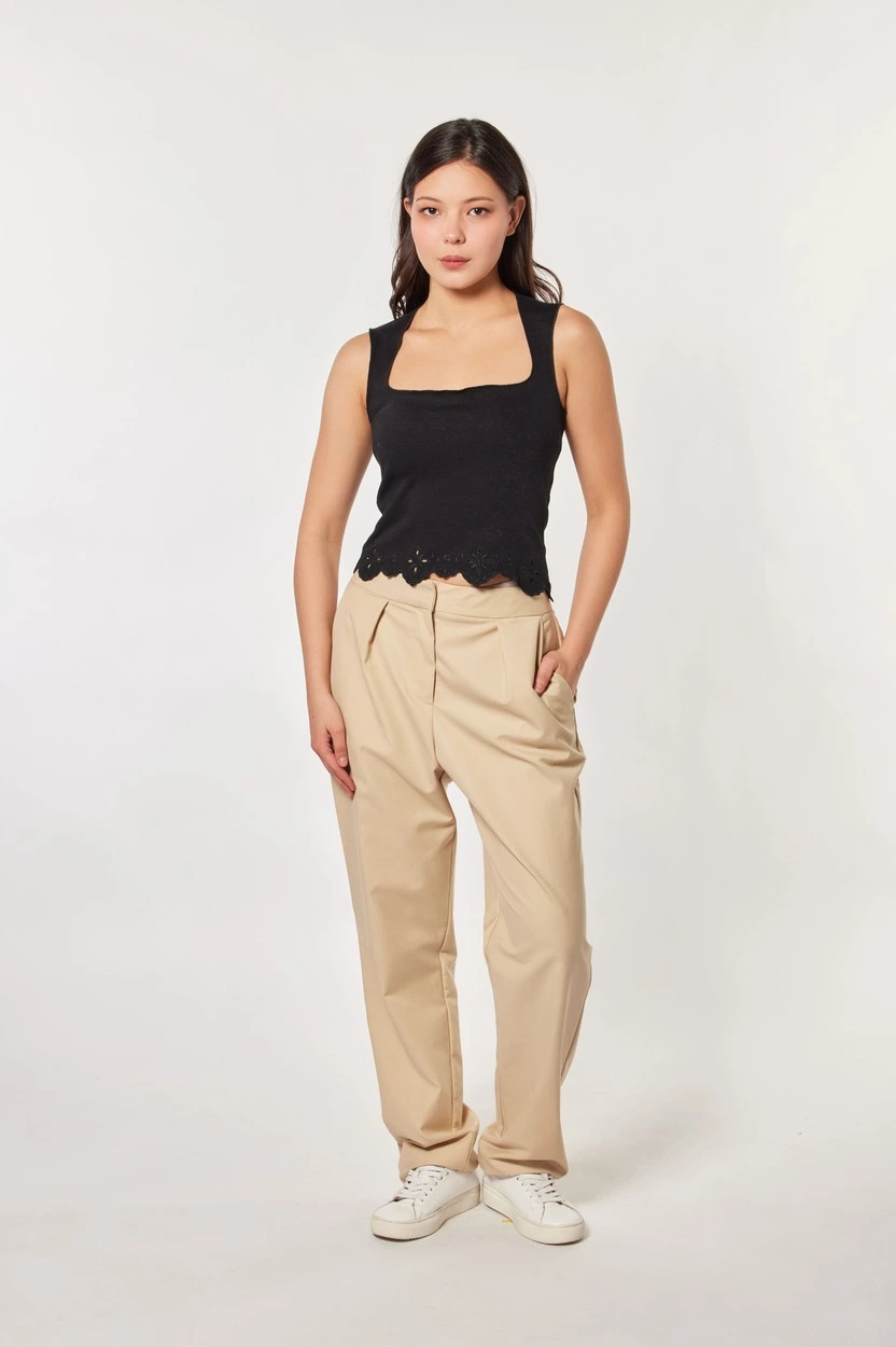 Топ черный для женщин 44222-1 46