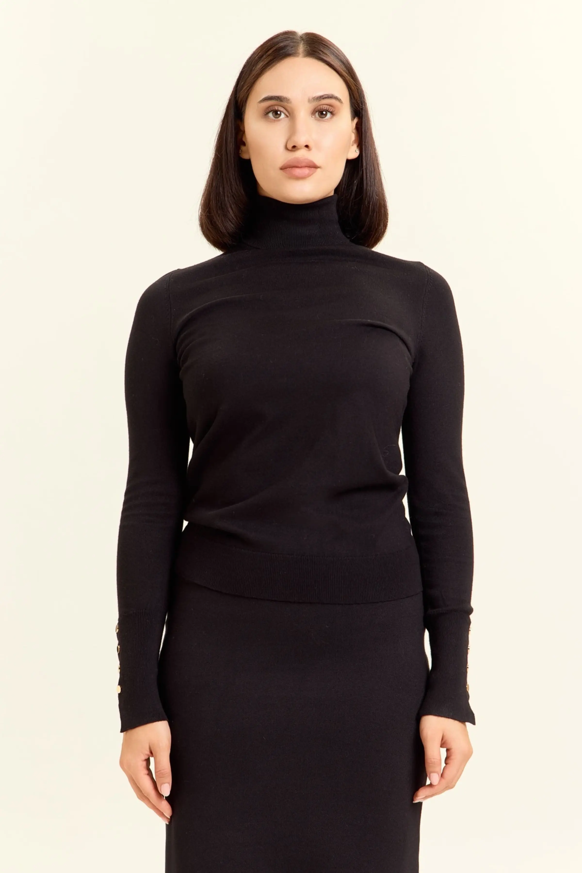 Джемпер черный для женщин 47171-1 60