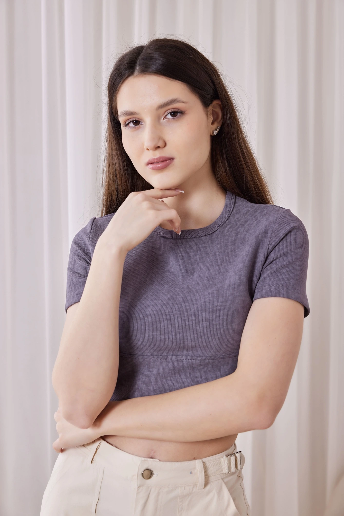 Топ серый для женщин 40295-61 46