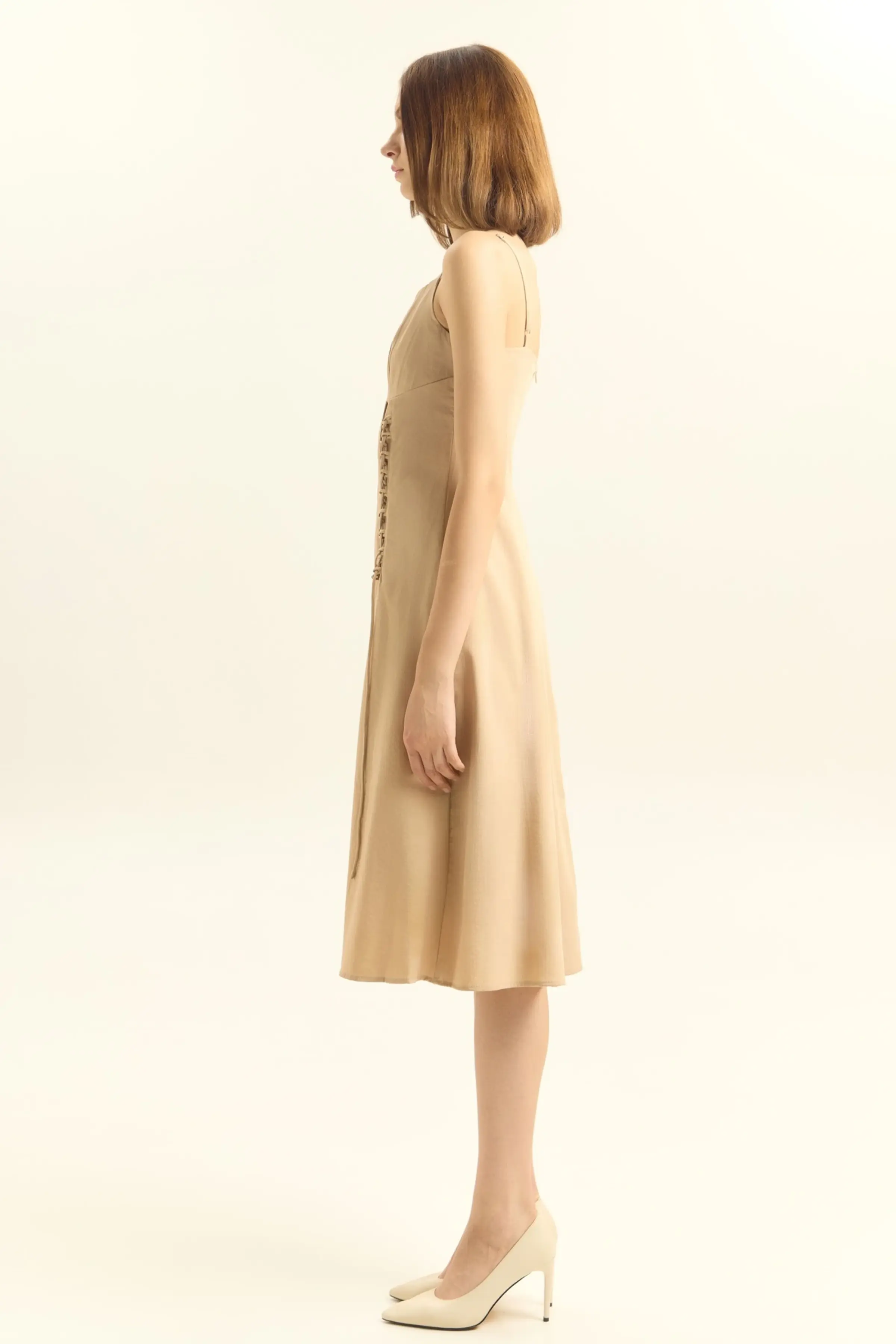 Сарафан бежевый для женщин 45218-15 48