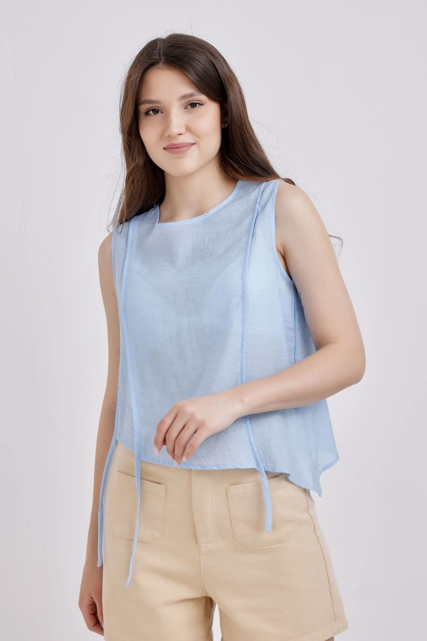 Топ голубой для женщин 41124-10 46
