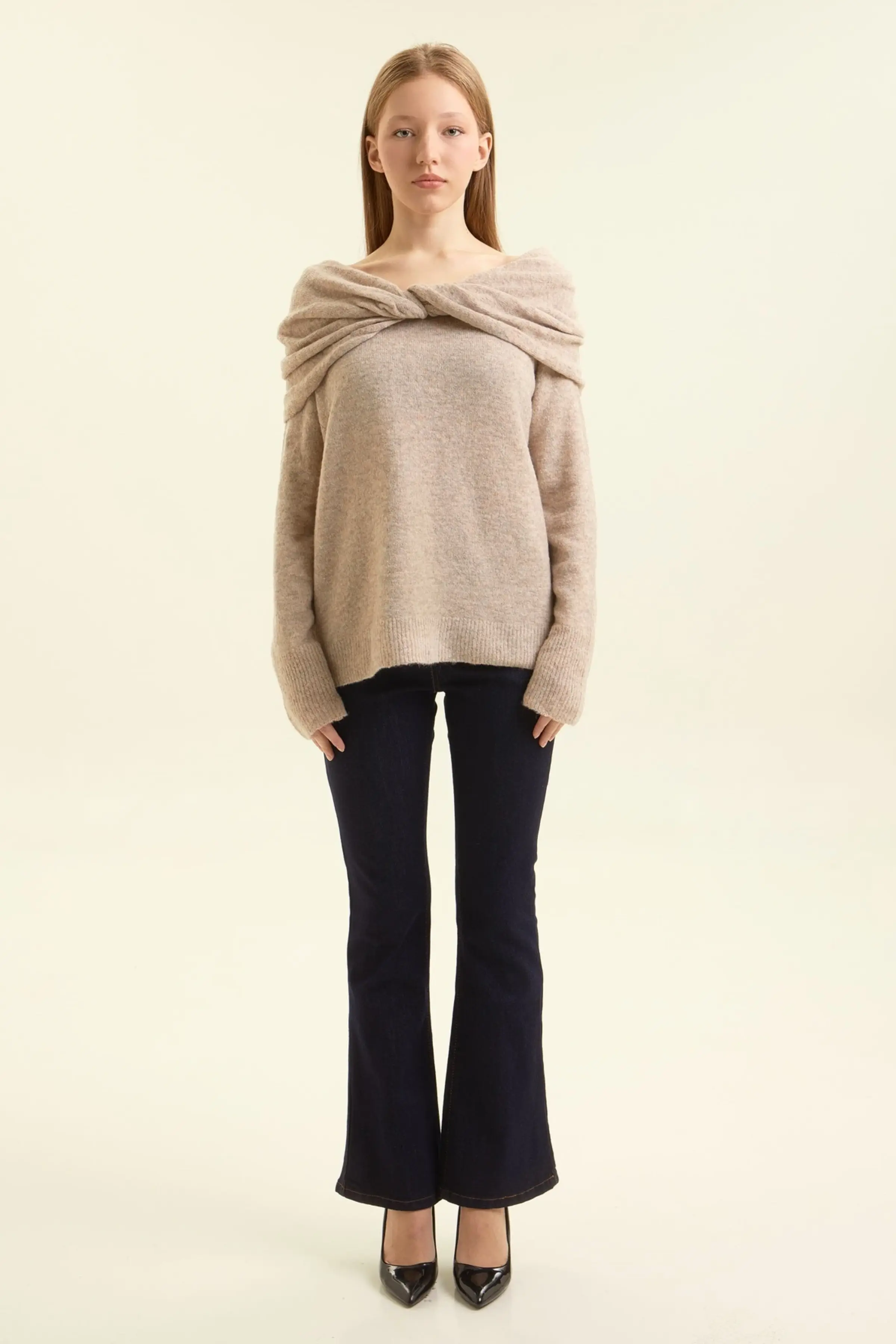 Свитер коричневый для женщин 47200-13 65