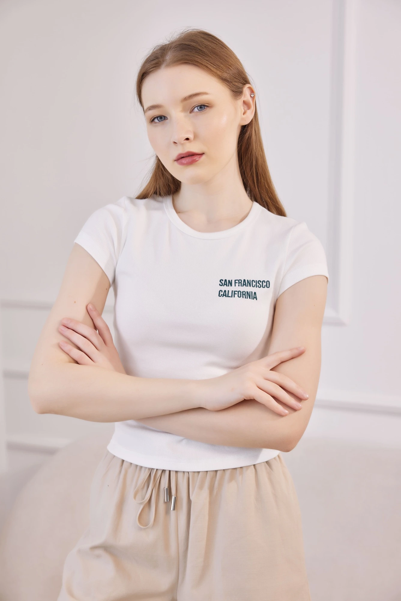 Футболка белый для женщин 40307-4 67