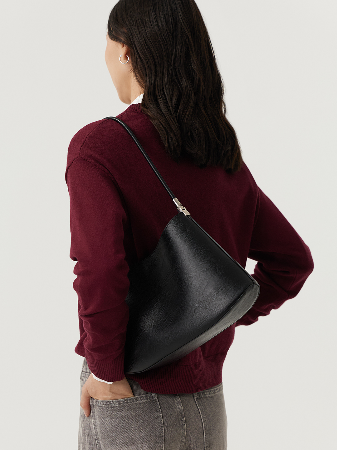 Джемпер бордовый для женщин 48103-67 60