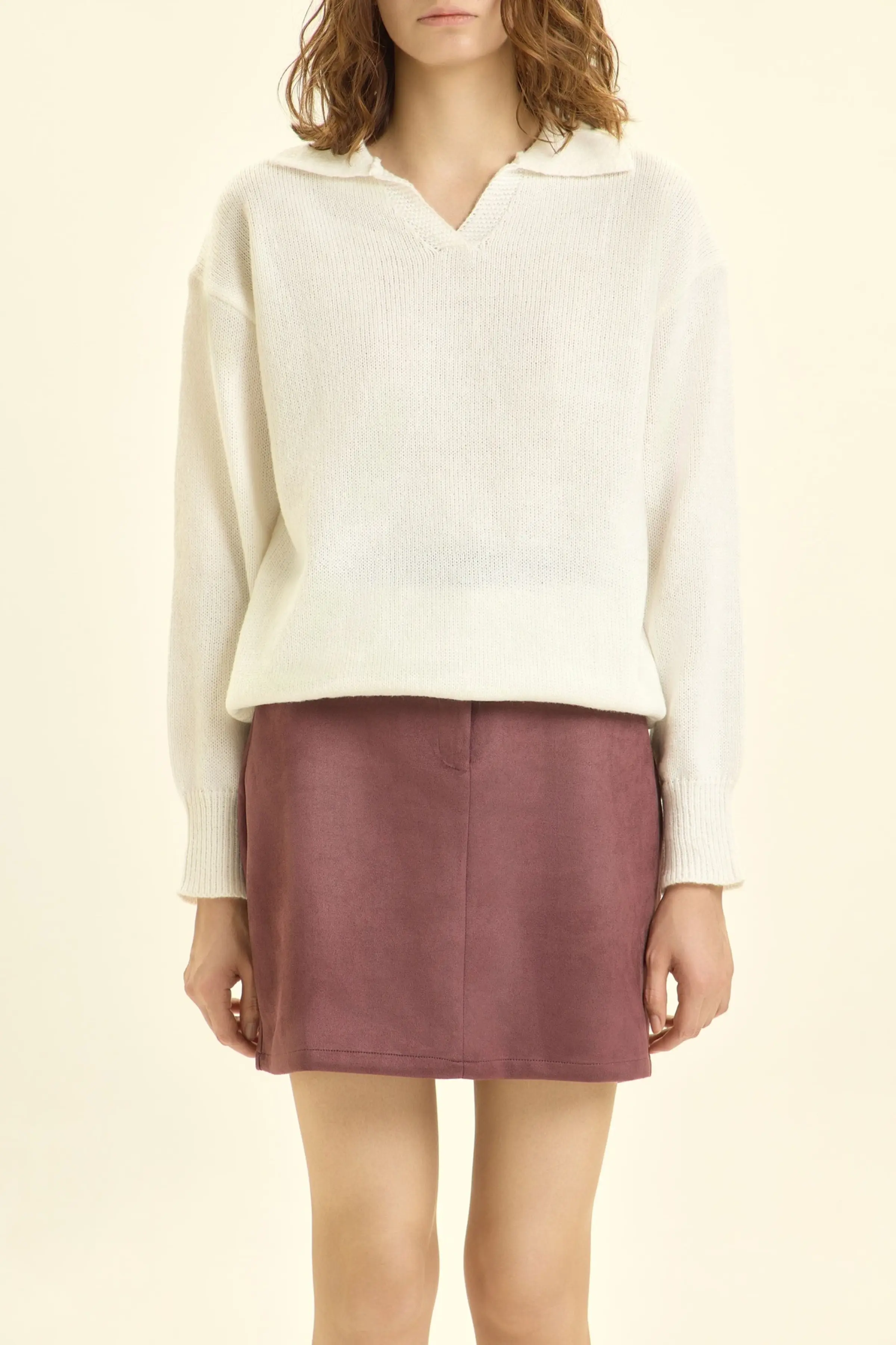 Джемпер белый для женщин 46194-4 60