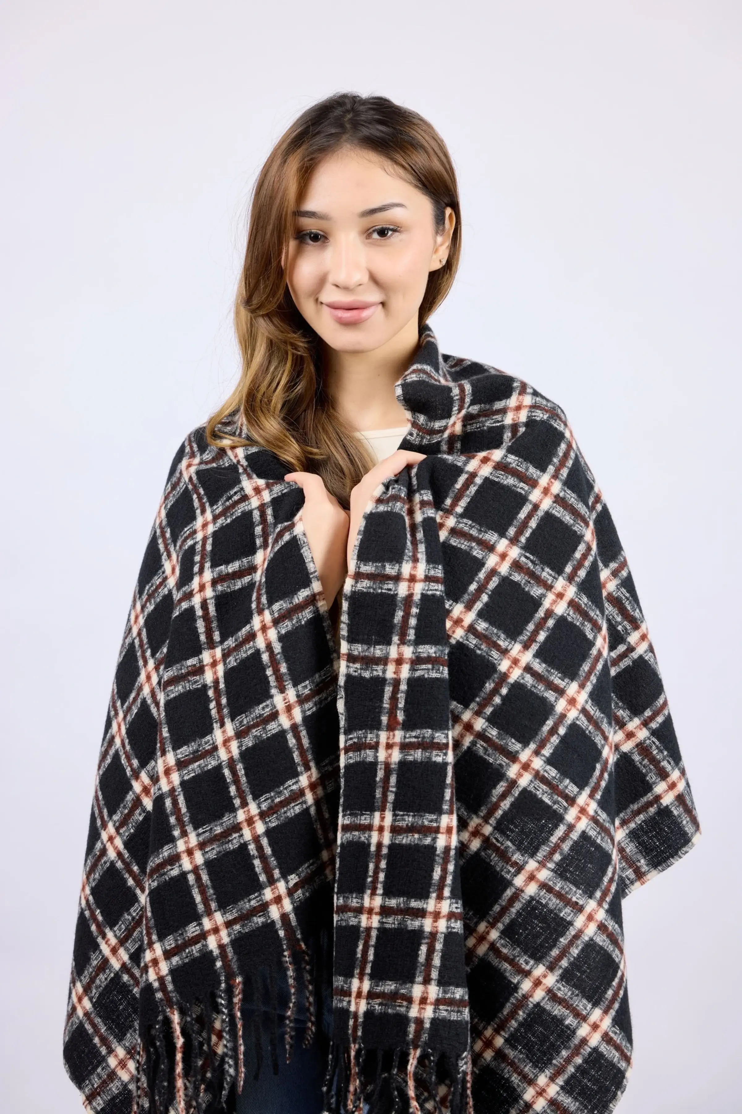 Шарф черный для женщин N-058-1 27