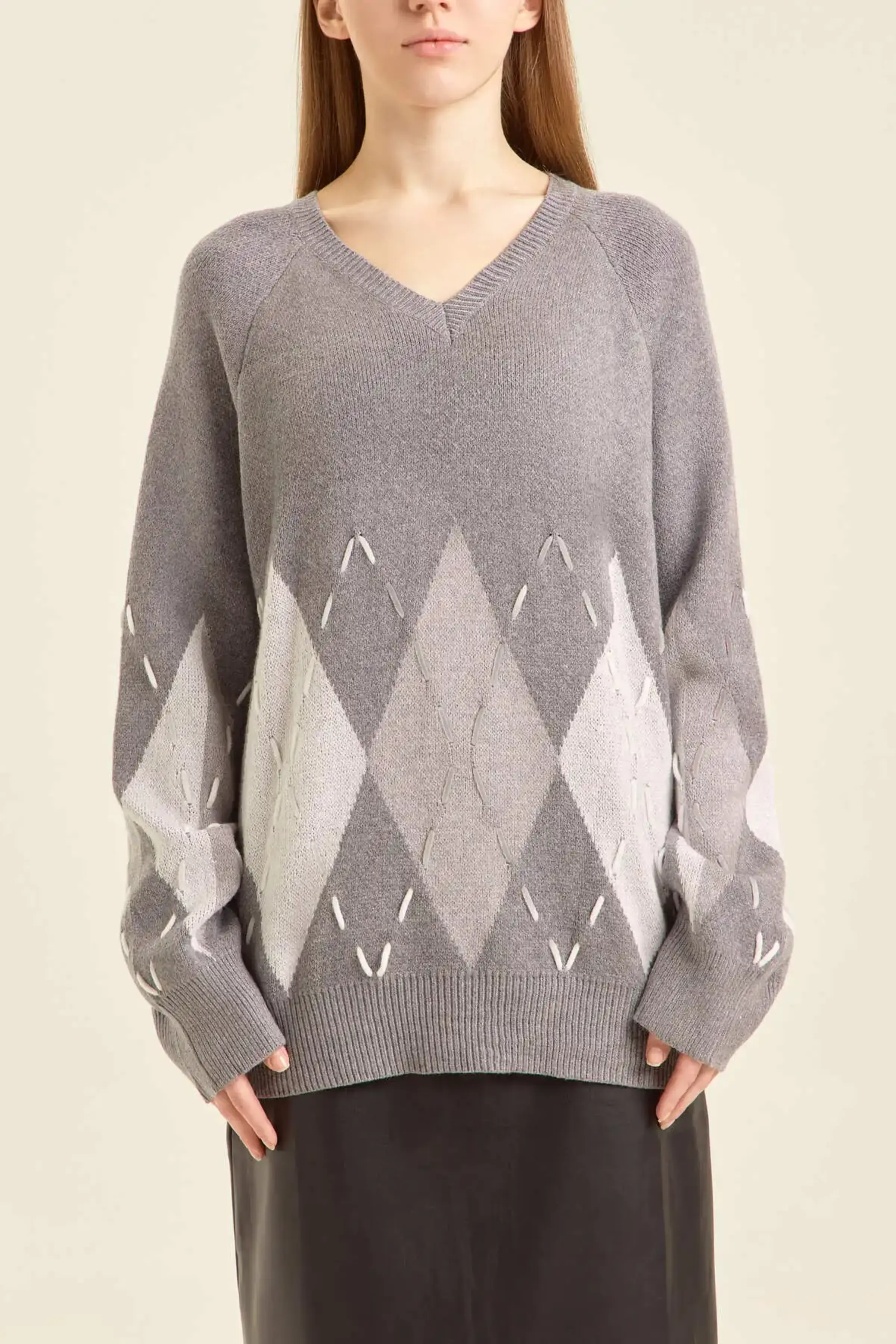 Свитер серый для женщин 47161-61 65