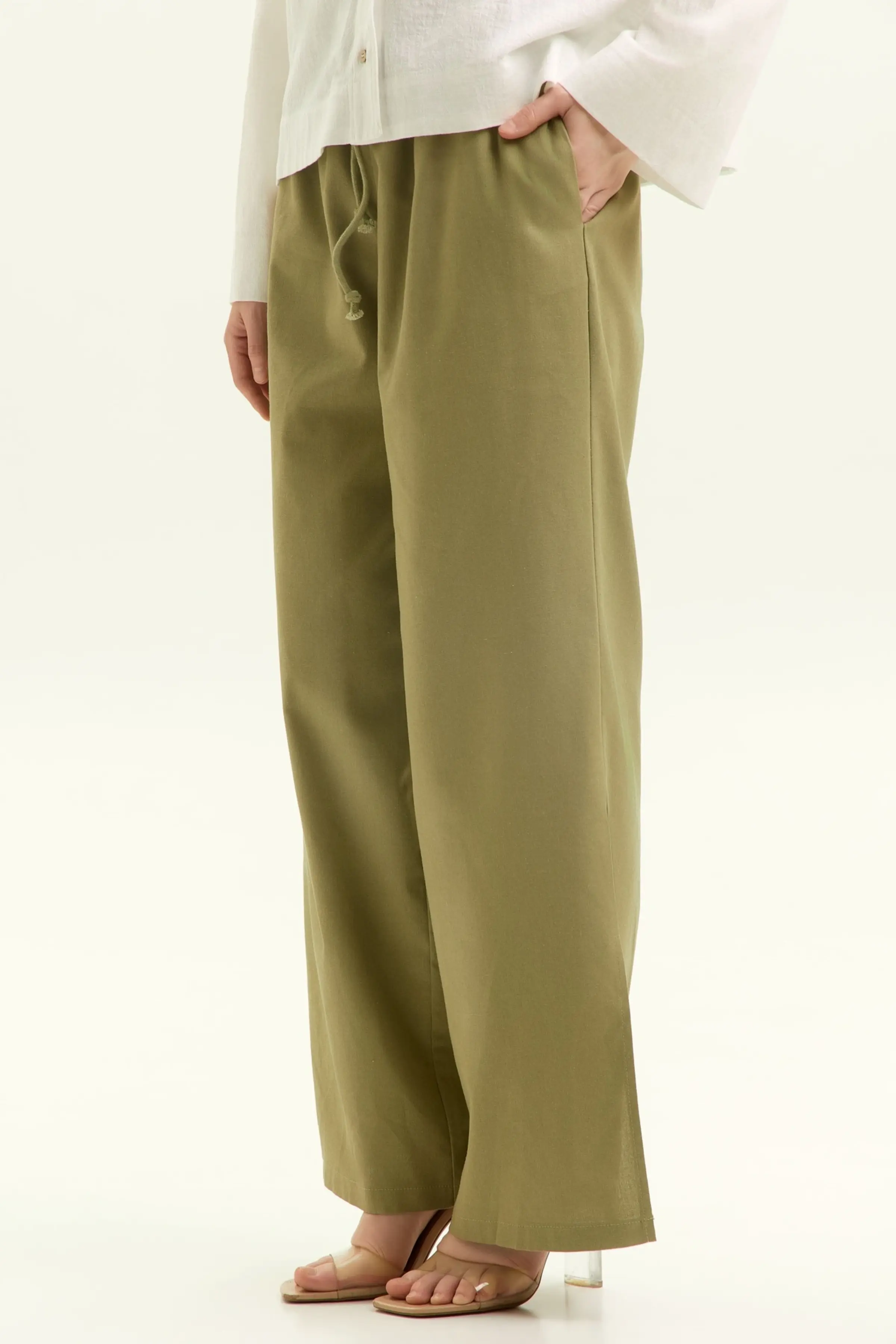 Брюки хаки для женщин 45154-14 71