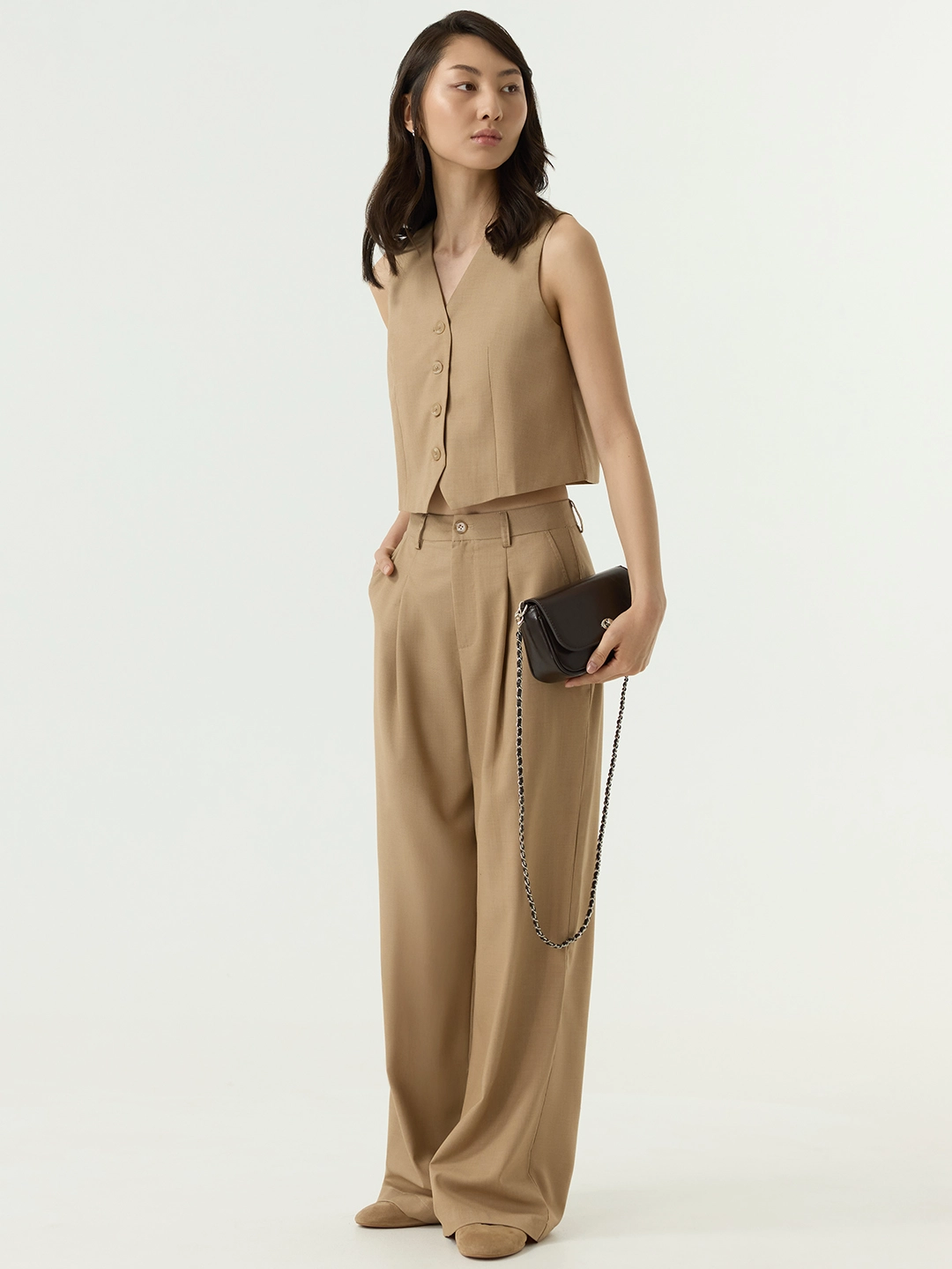 Жилетка бежевый для женщин 48133-15 68