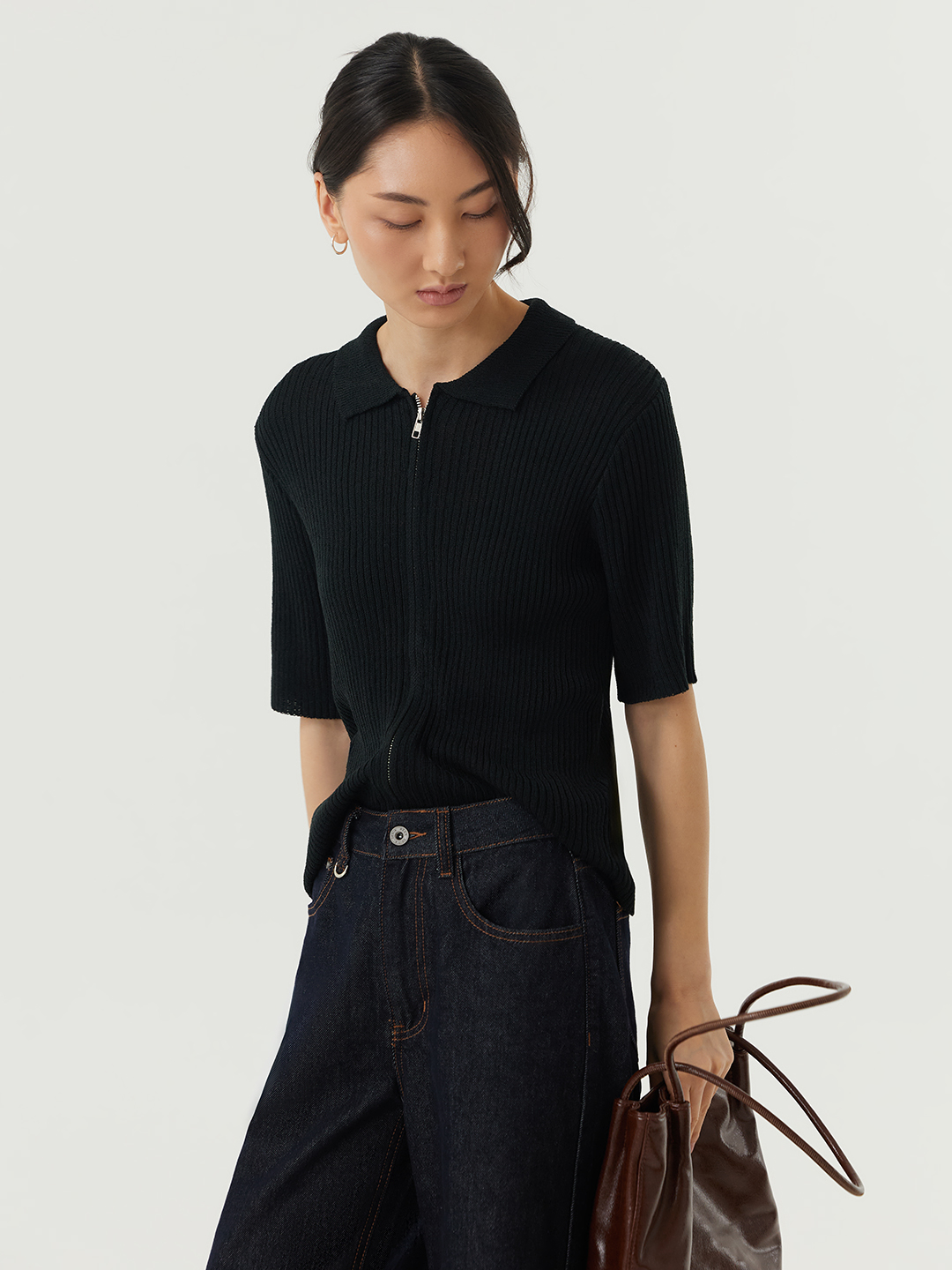 Кардиган черный для женщин 48200-1 50