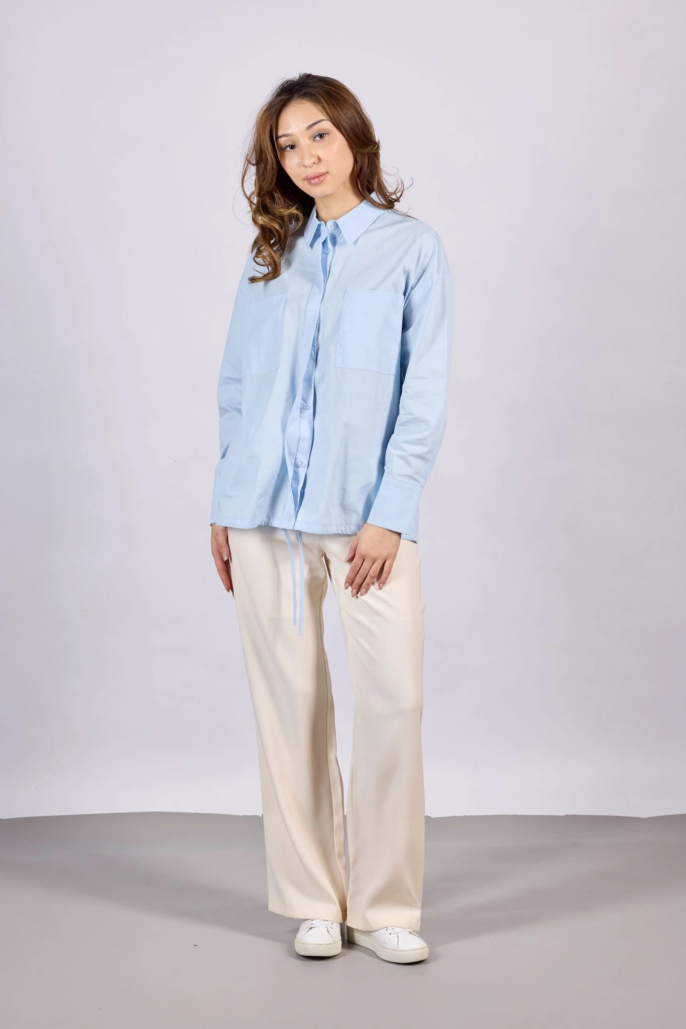 Рубашка голубой для женщин 44115-10 66