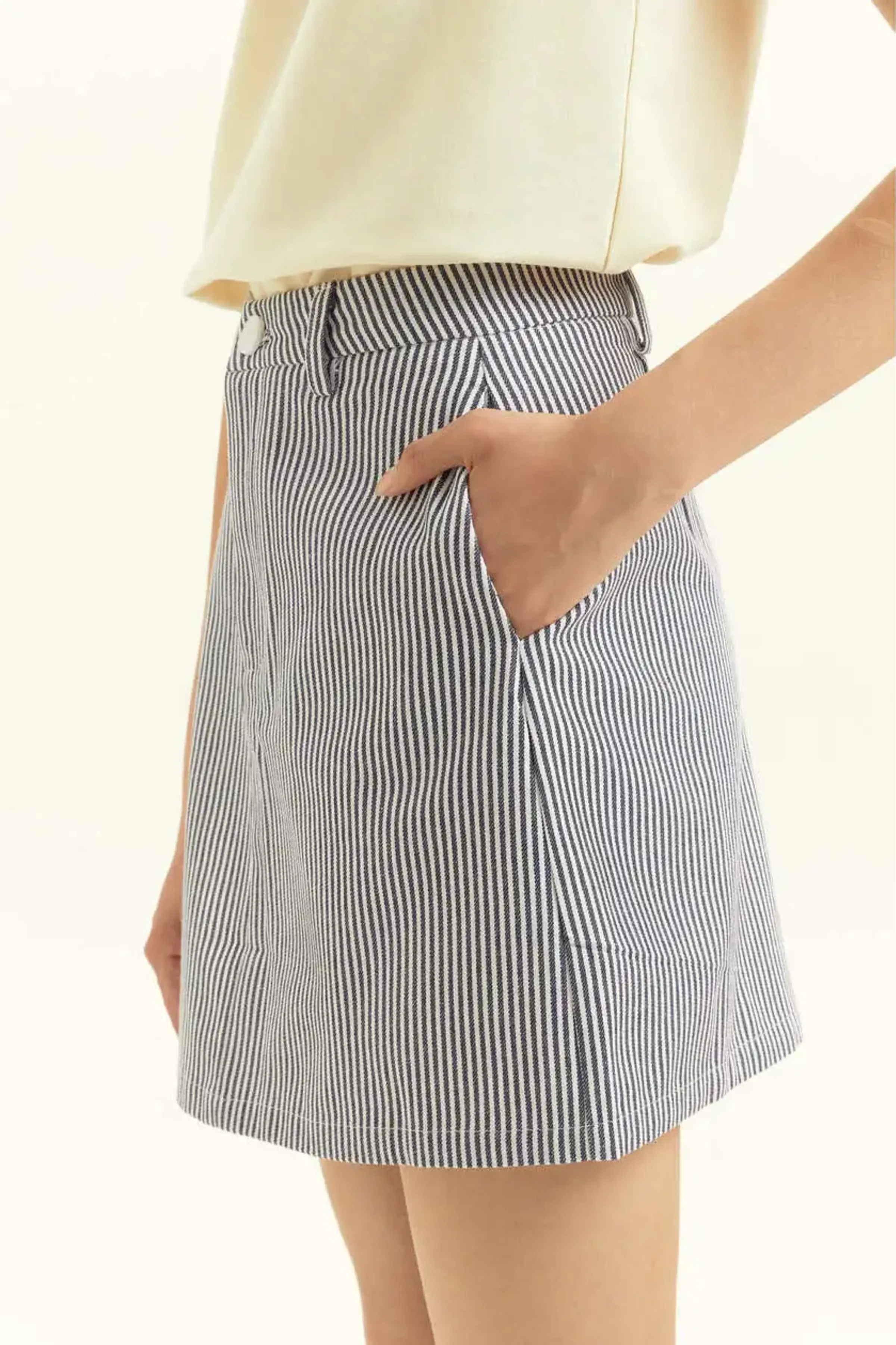 Юбка бело-синяя полоска для женщин 45191-48 52