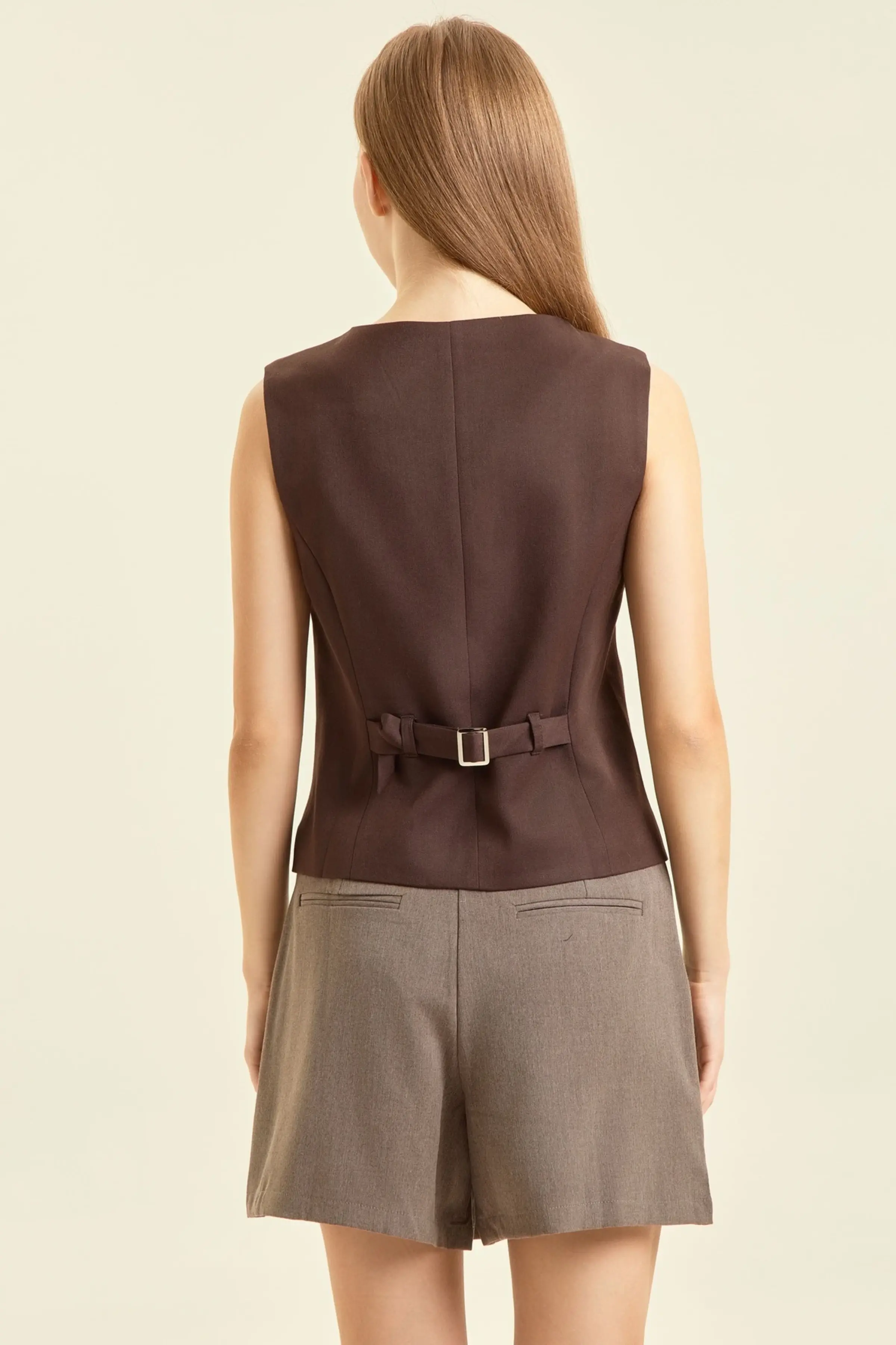 Жилетка коричневый для женщин 47237-13 68