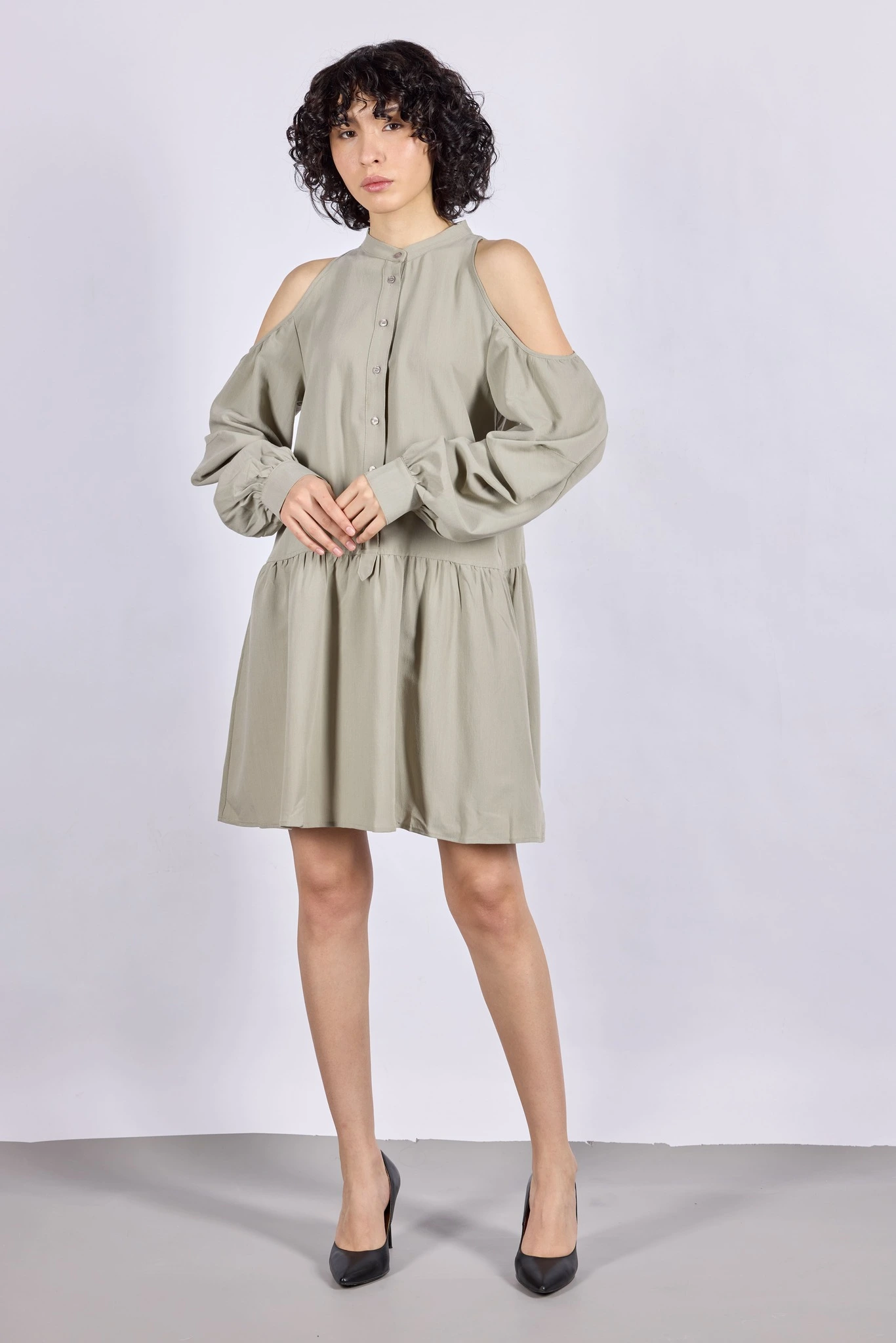 Платье хаки для женщин 44149-14 54