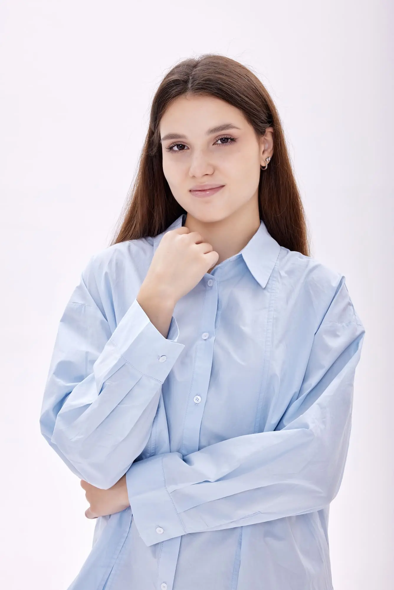Рубашка голубой для женщин 39171-10 66