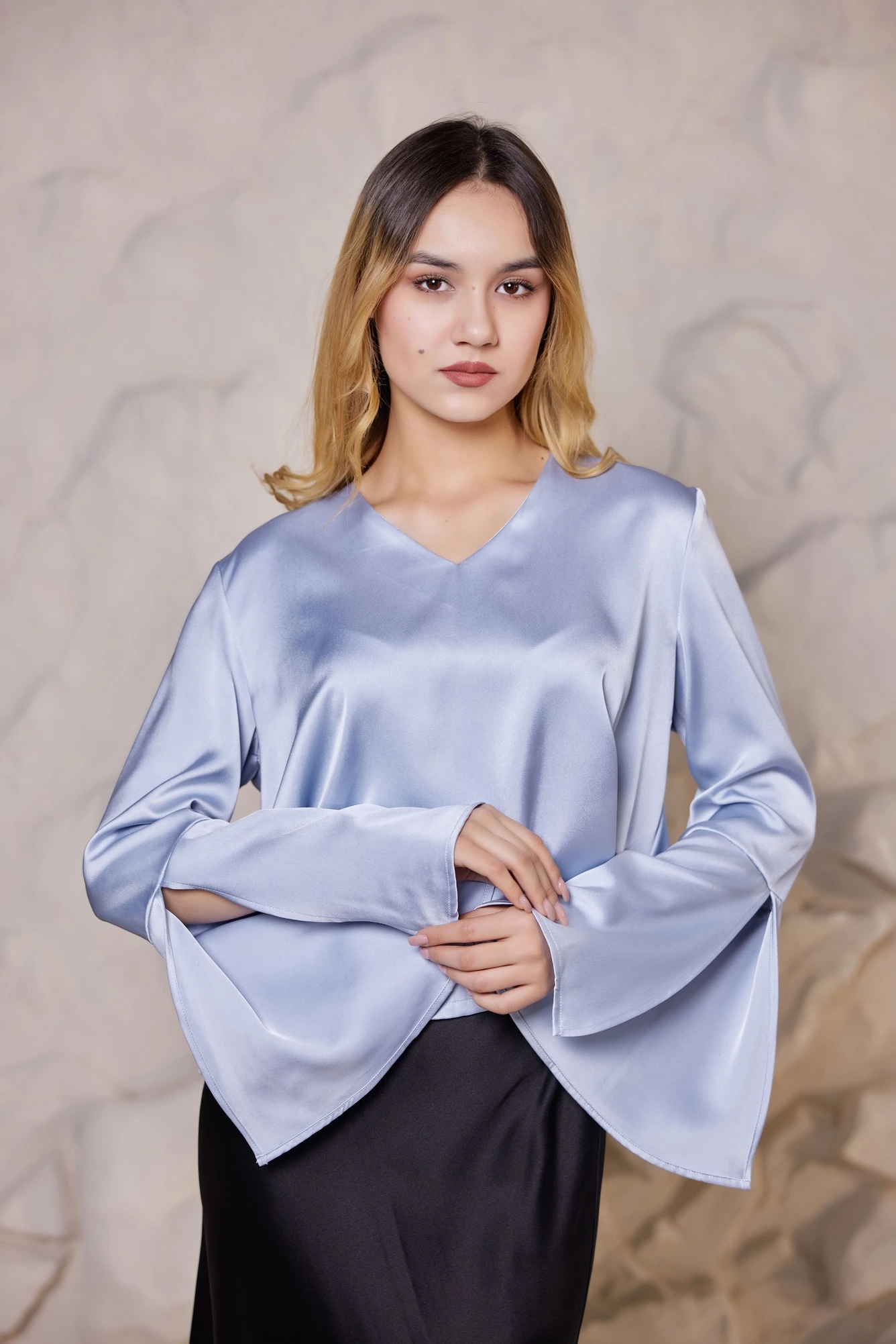 Блузка голубой для женщин 40276-10 28