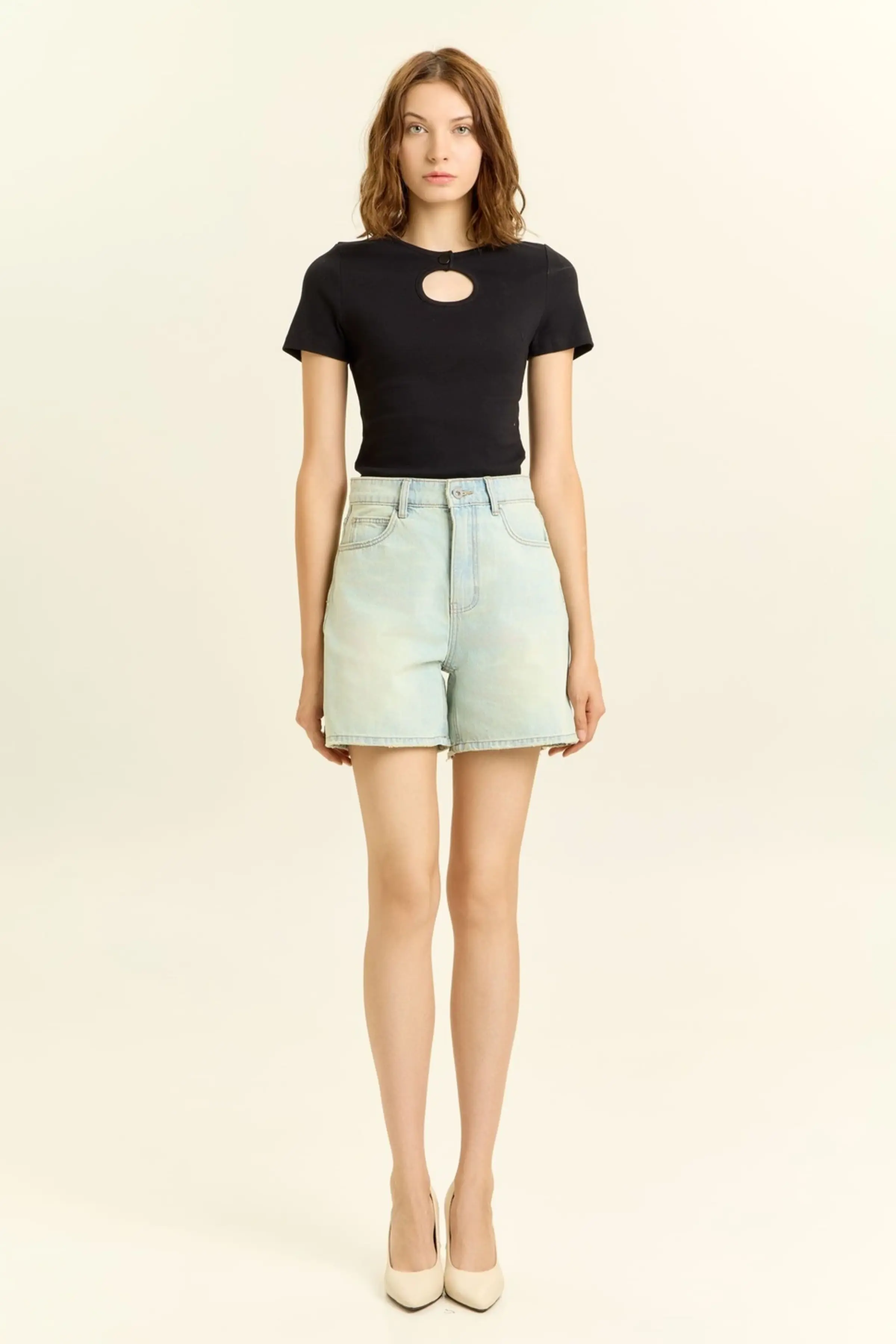 Шорты светло-голубой для женщин 45305-25 57