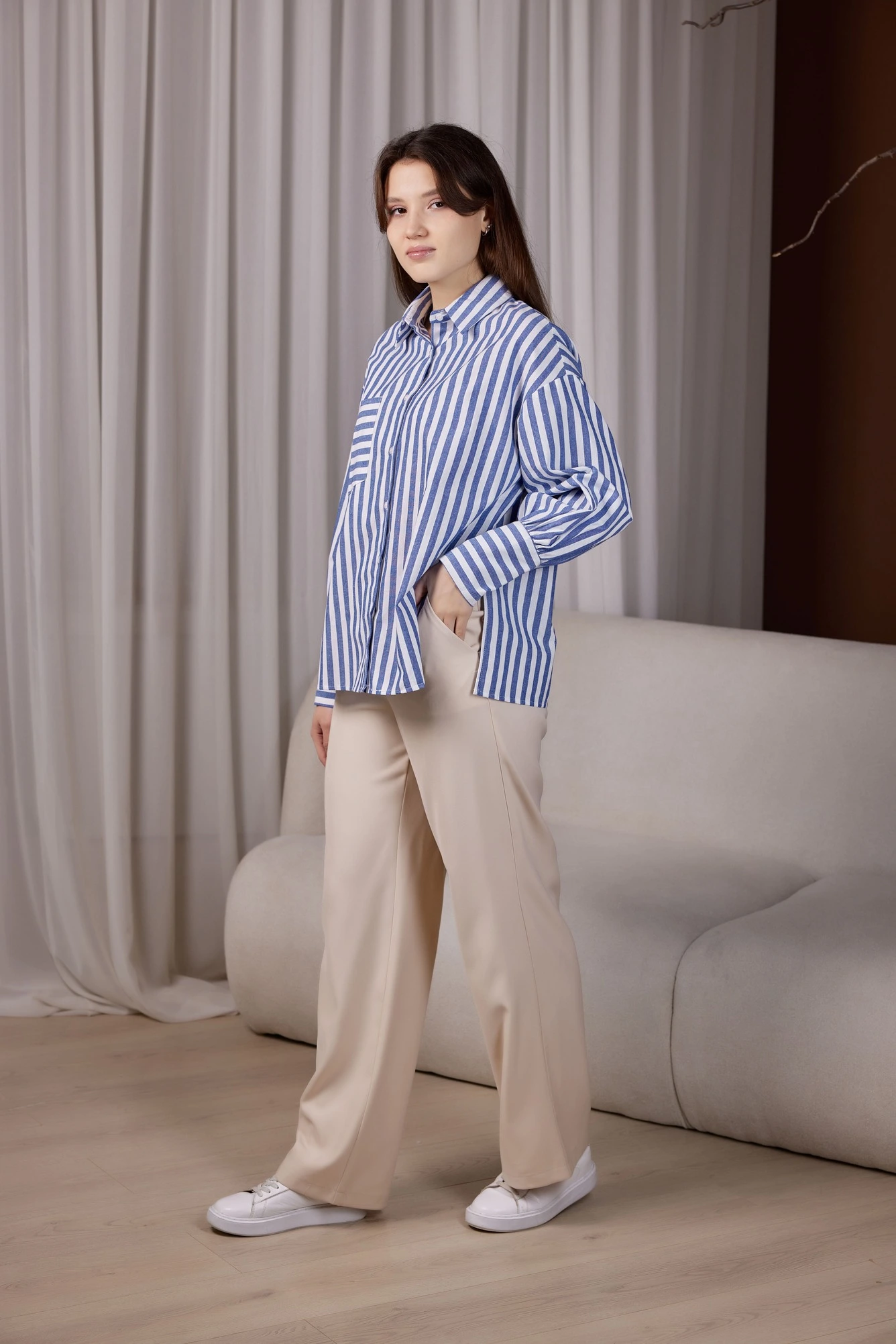 Брюки айвори для женщин 40108-234 71