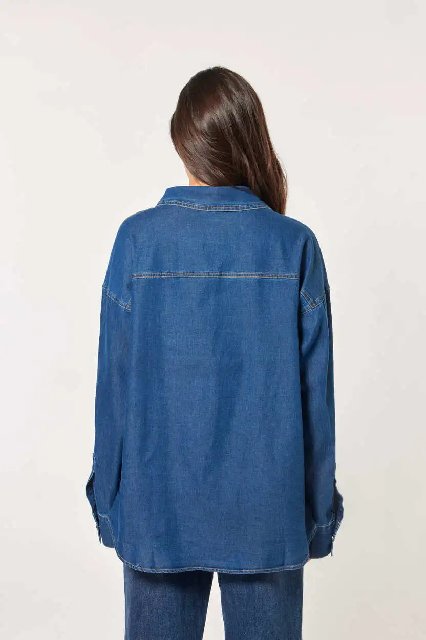 Рубашка темно-синий для женщин 44230-18 66