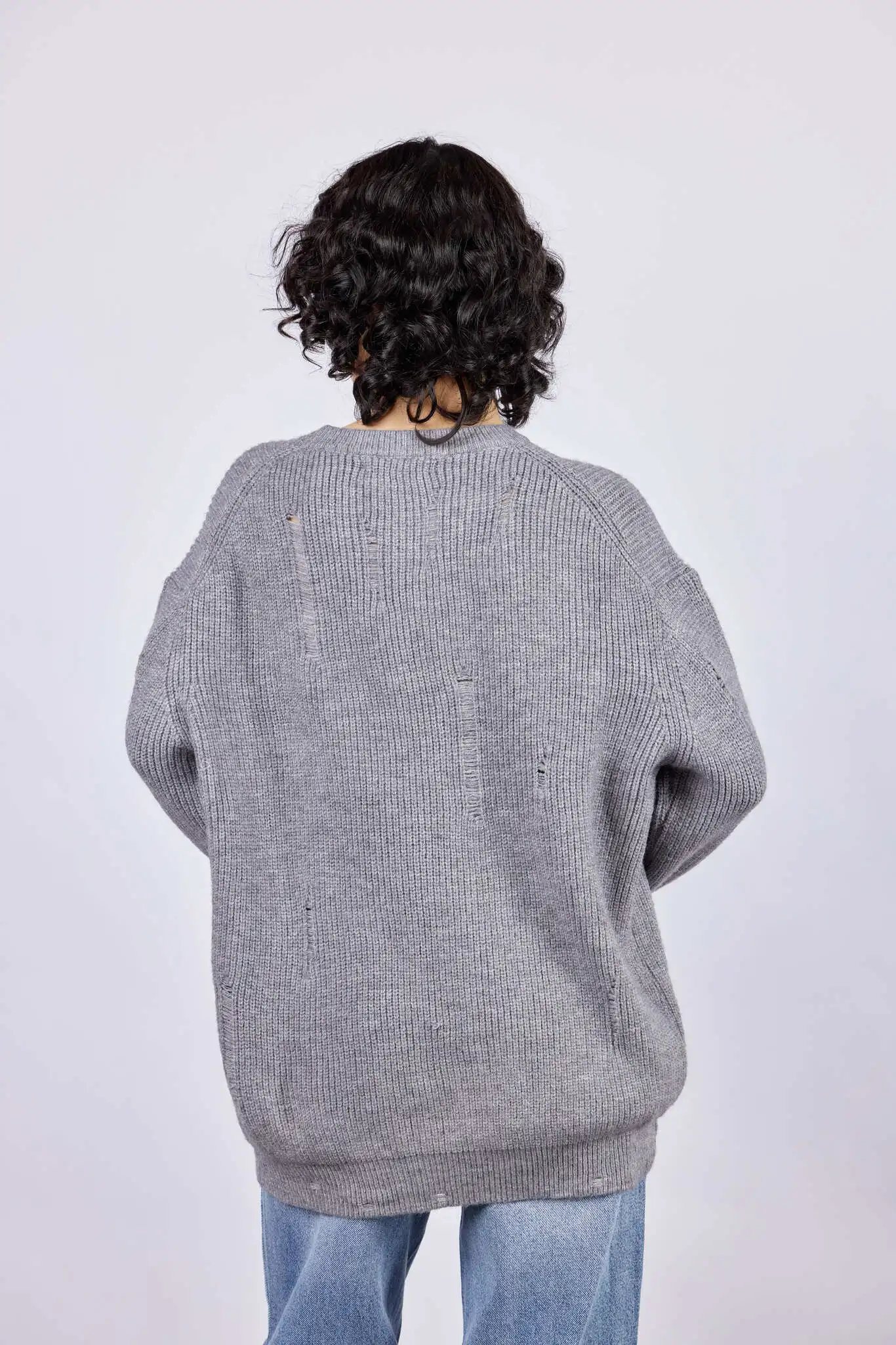 Свитер серый для женщин 43224-61 65