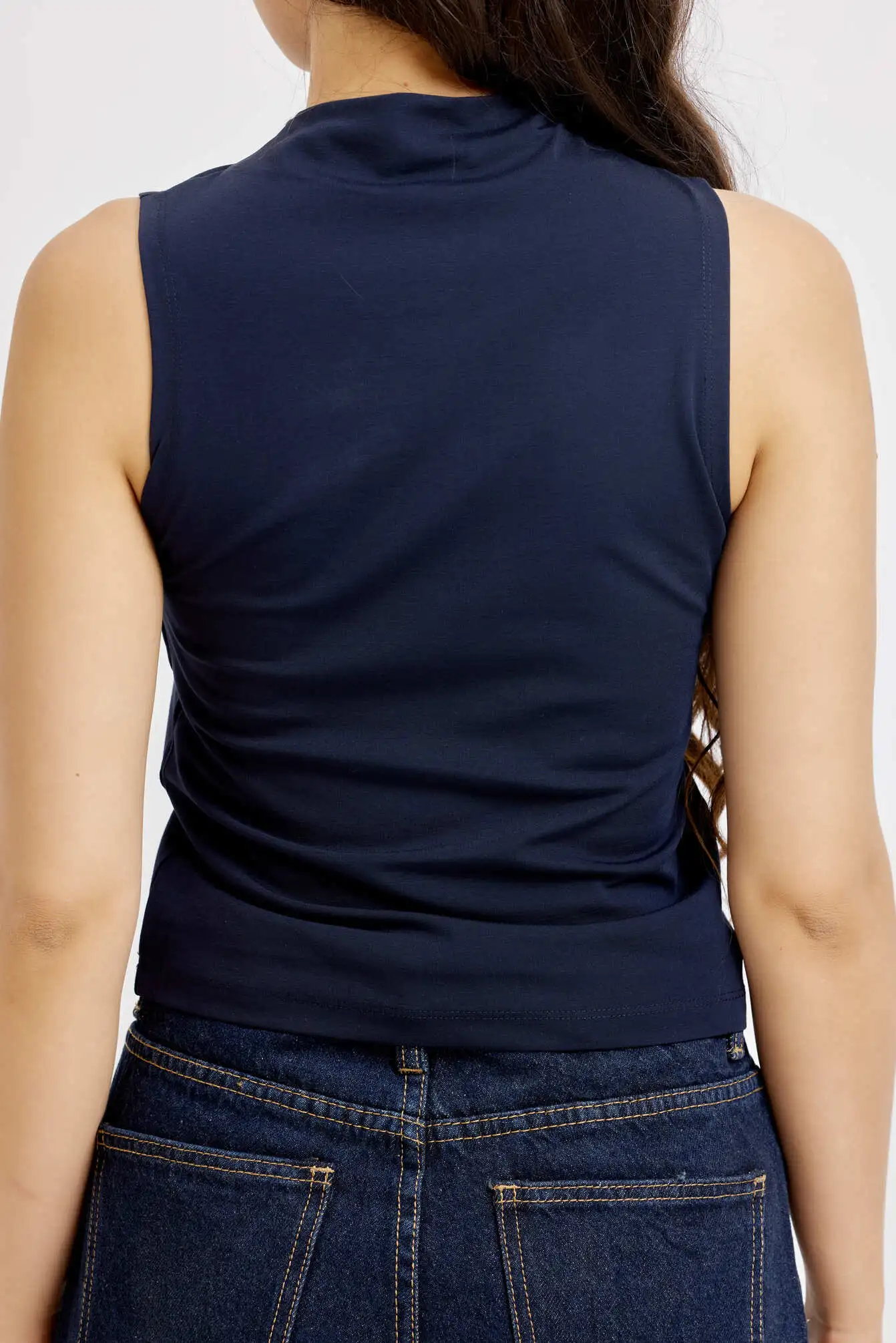 Топ темно-синий для женщин 42180-18 46