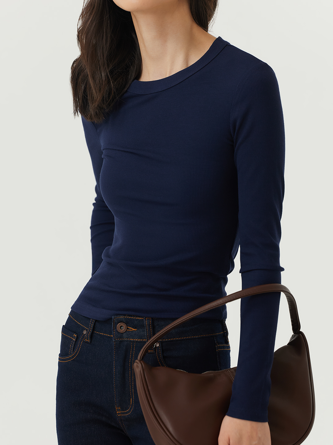 Лонгслив синий для женщин 48173-65 59