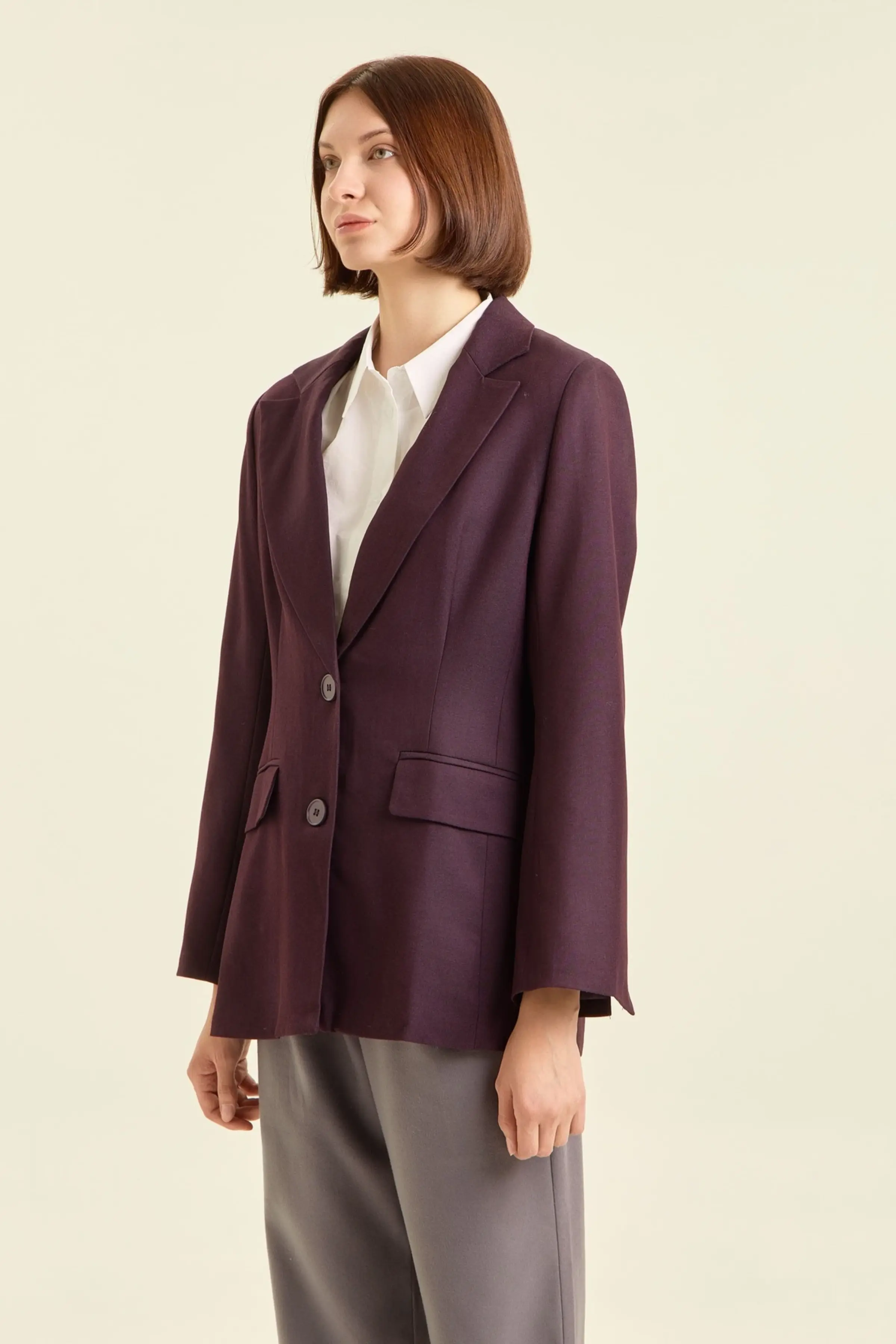 Жакет сливовый для женщин 47194-23 64