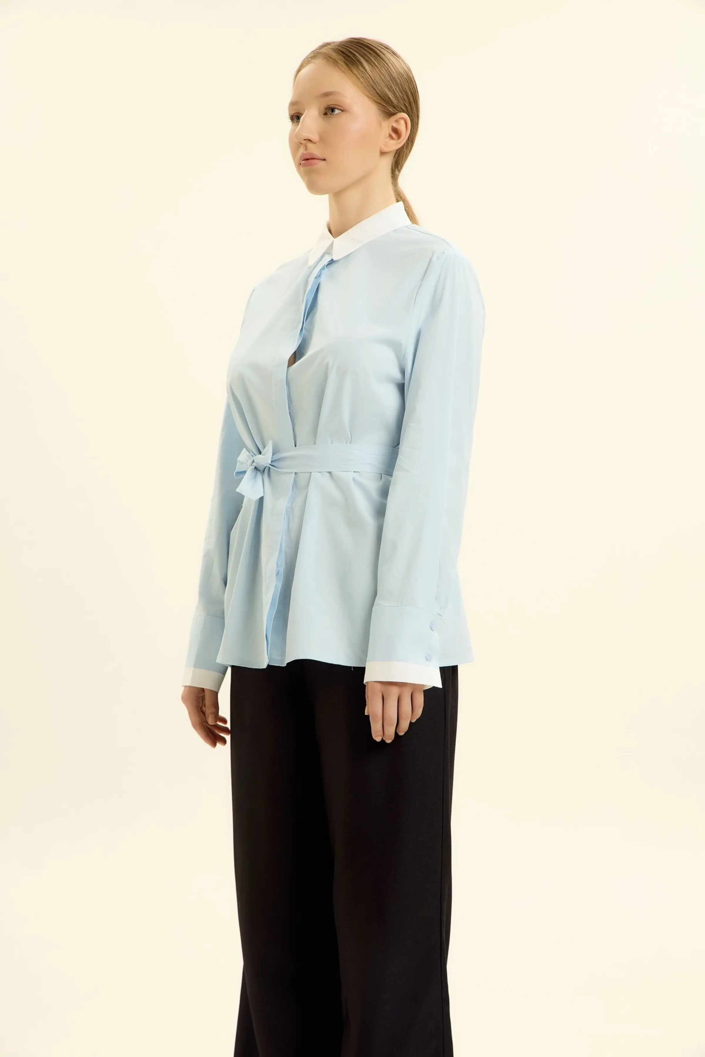 Рубашка голубой для женщин 46308-10 66