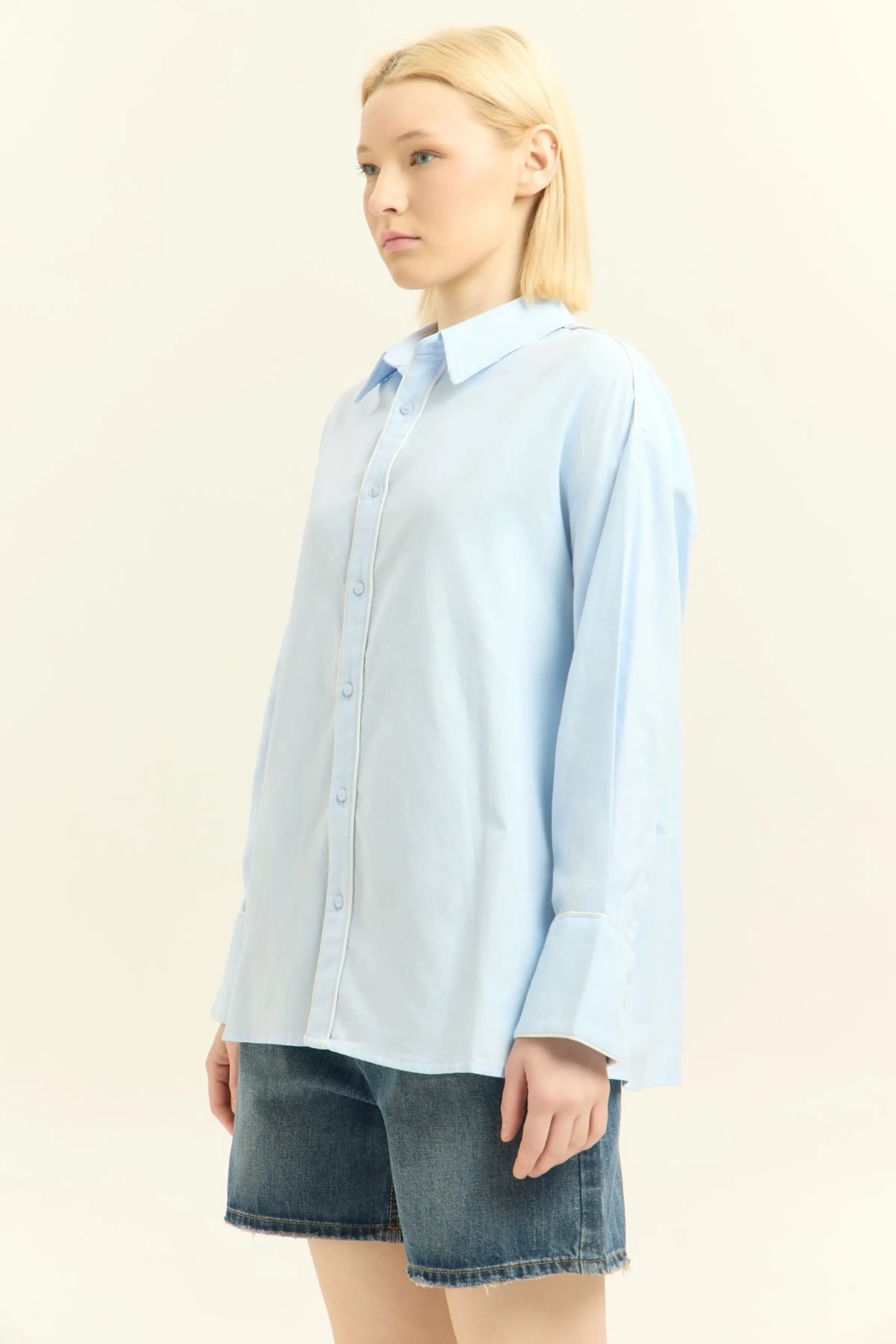Рубашка голубой для женщин 45247-10 66