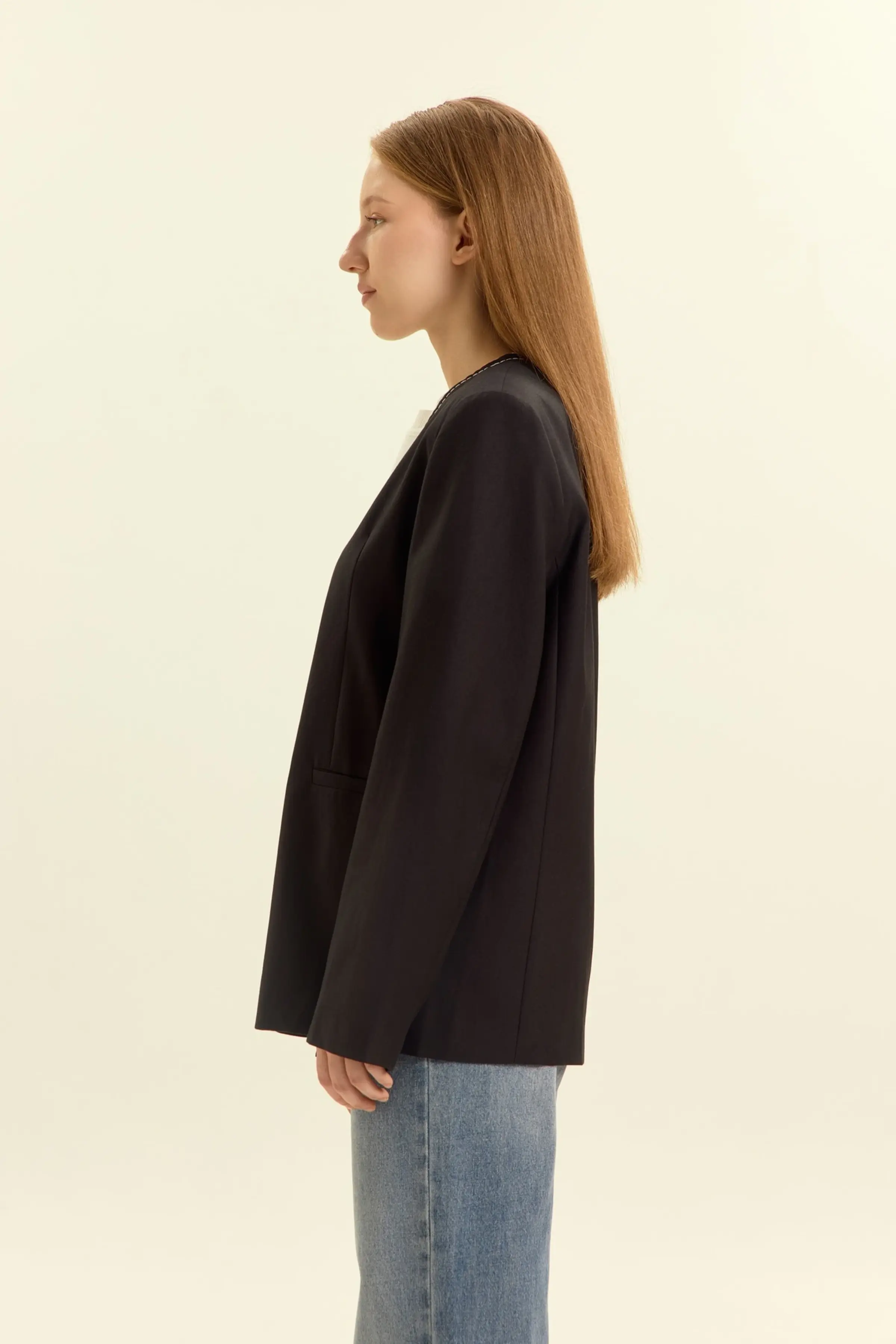 Жакет черный для женщин 46262-1 64