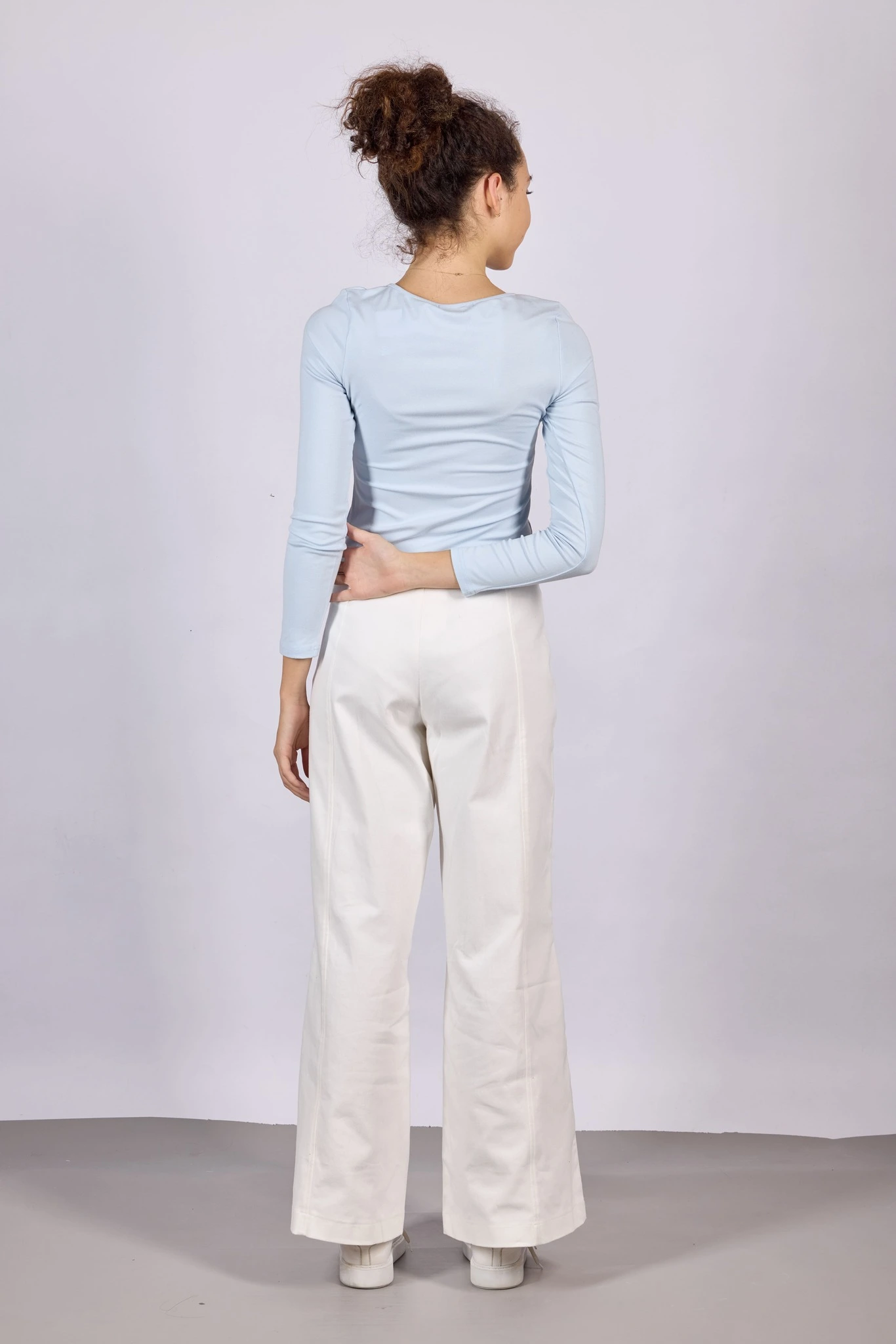 Лонгслив голубой для женщин 44135-10 59