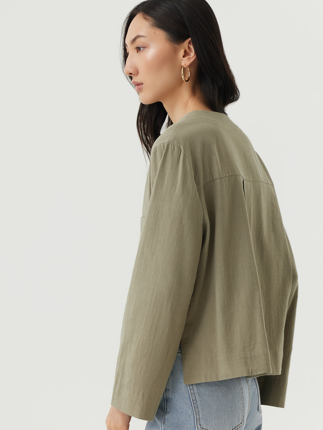 Блузка хаки для женщин 48239-14 28