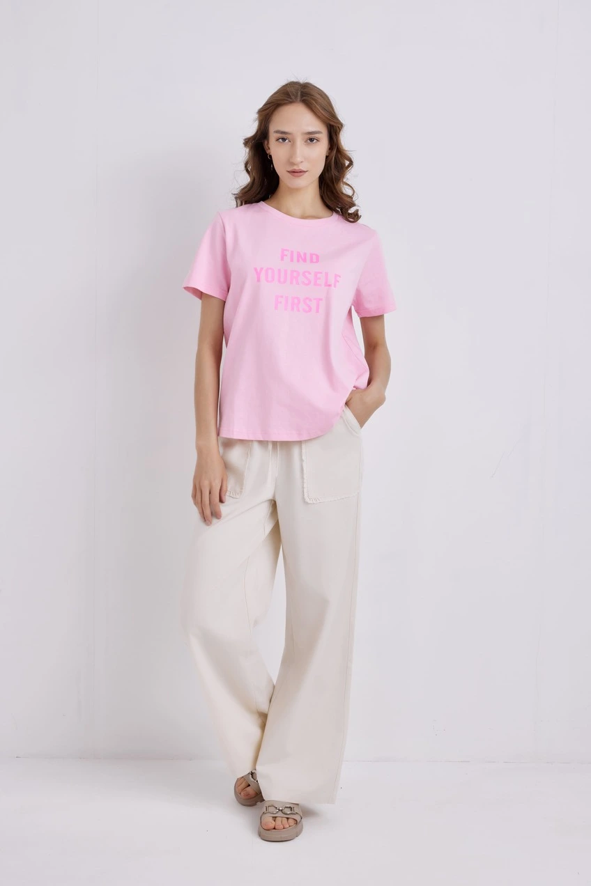 Футболка розовый для женщин 41204-17 67